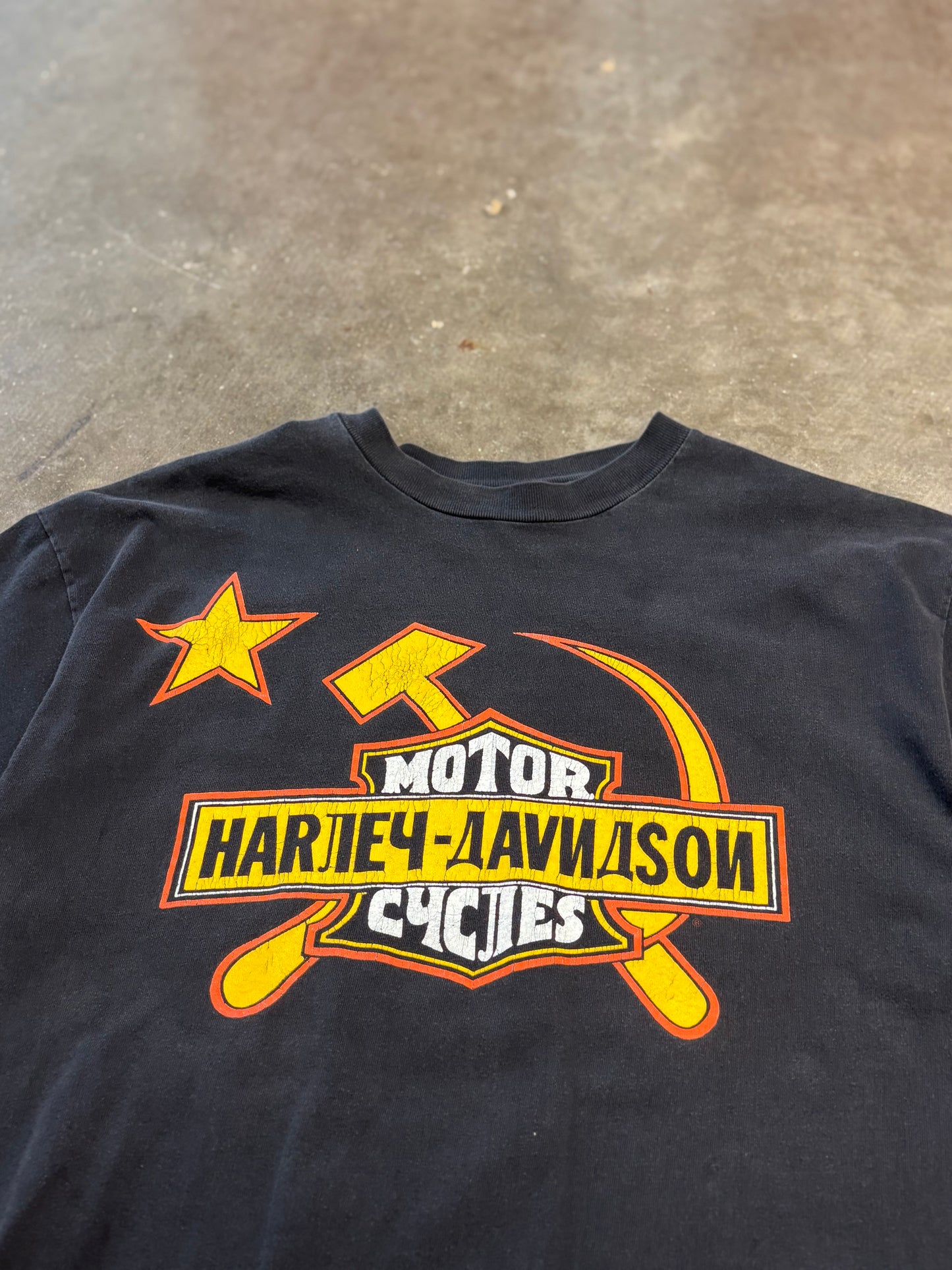 Vintage Harley Davidson mother Russia shirt size large