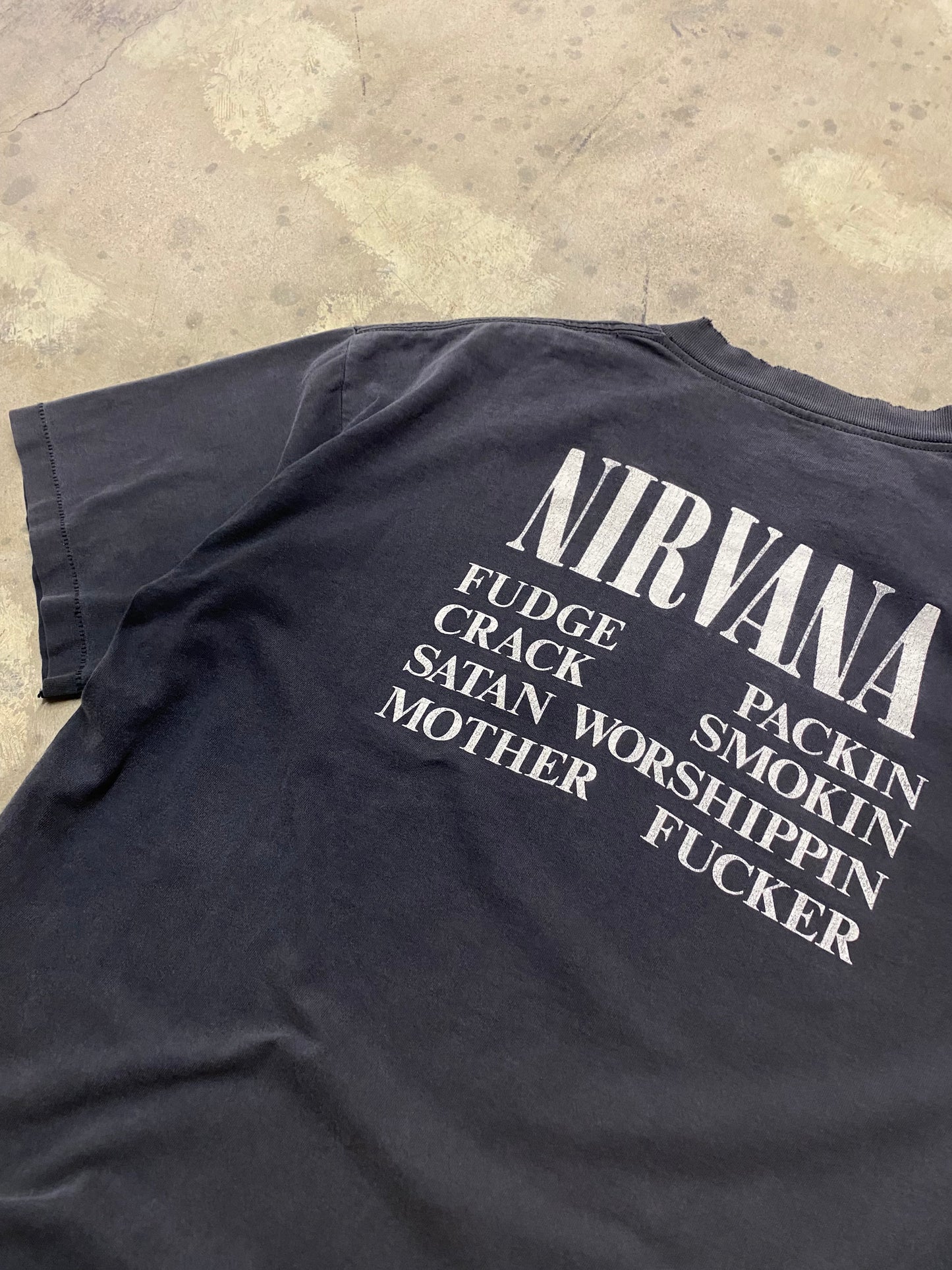 Vintage Nirvana Vestiuble Brockum Tag shirt size Extra large