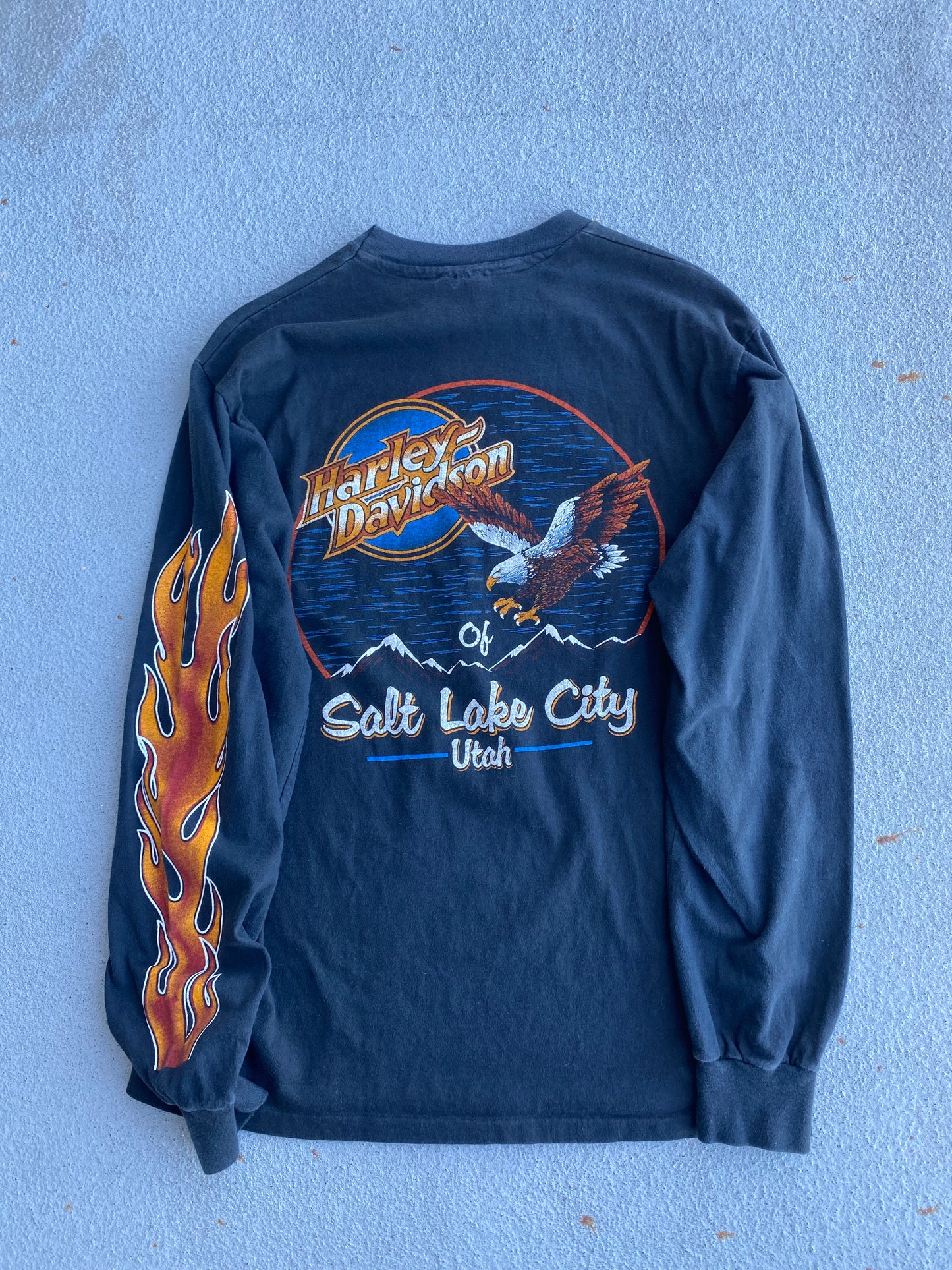 80’s Harley Flame Long sleeve size large