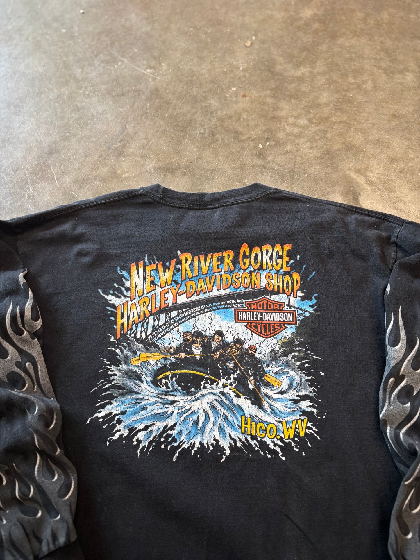 Vintage Harley Davidson Chrome long sleeve size xl