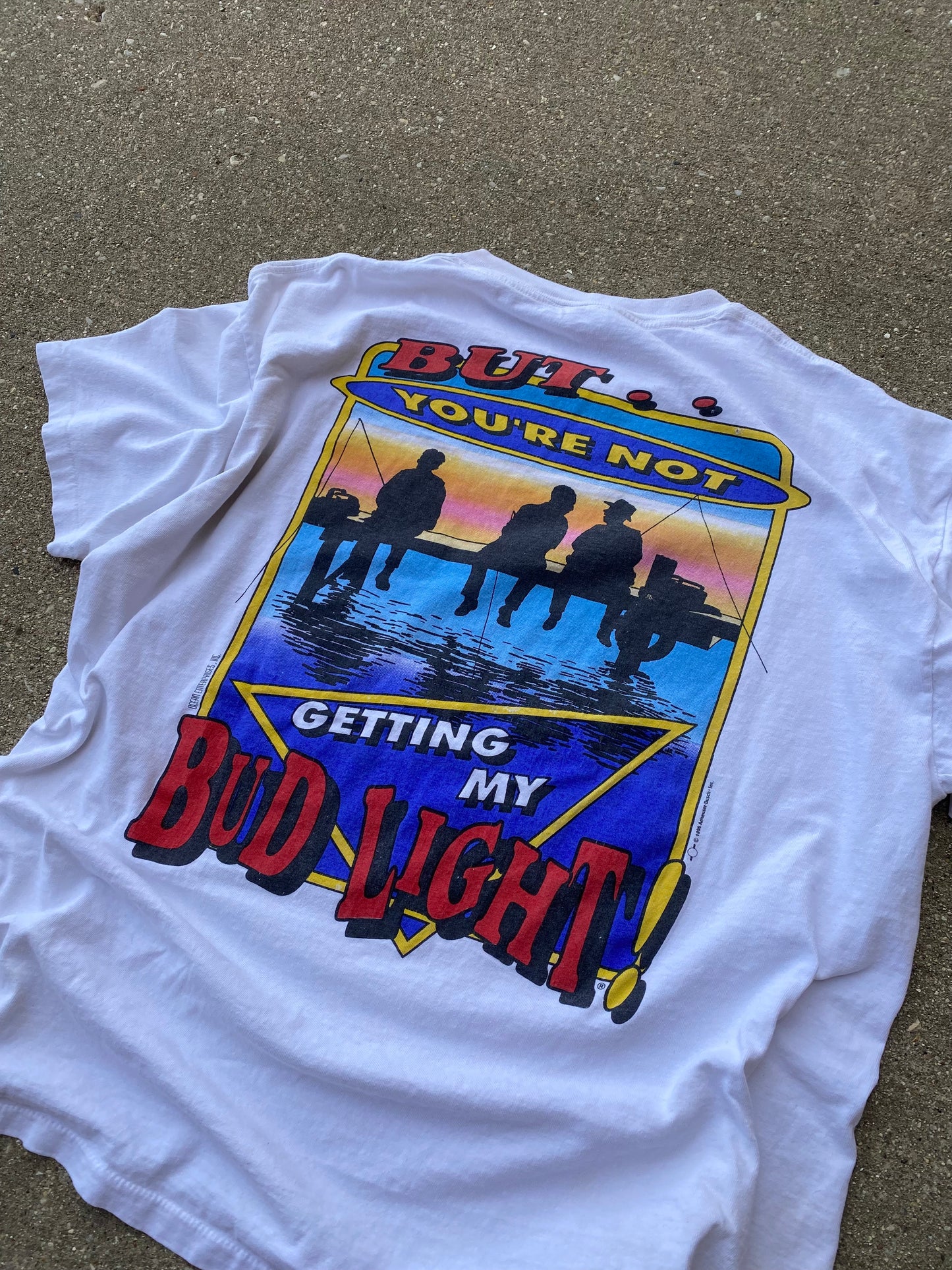 Vintage Bud Light I love you man shirt Size XL distressed