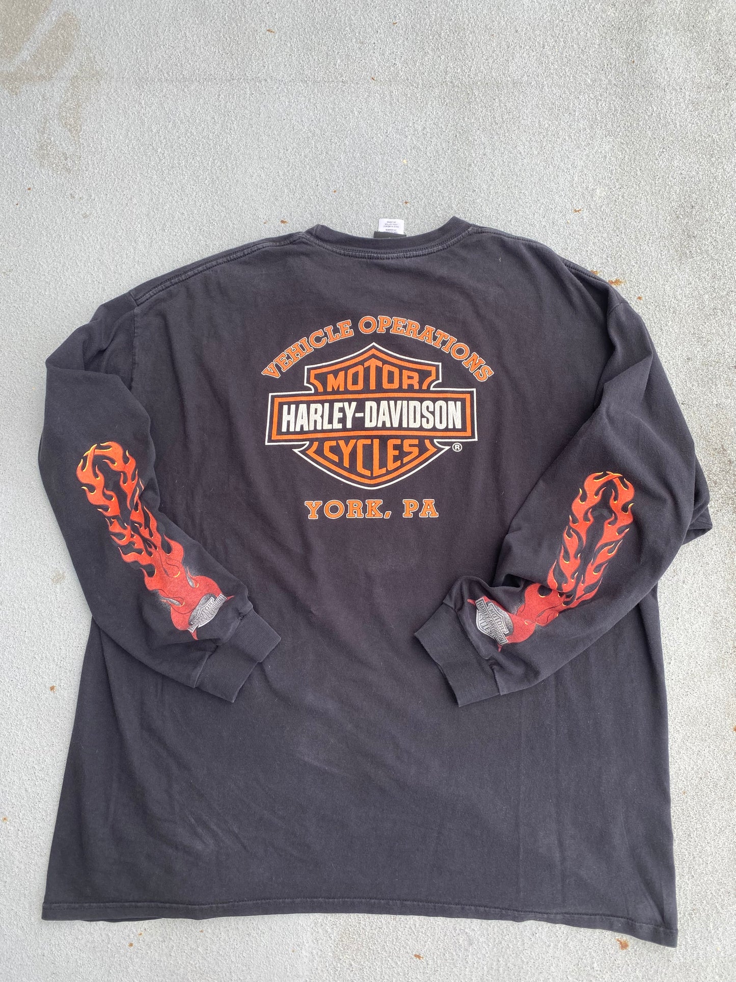 Harley Davidson Big Shield Logo Long sleeve Size XXL