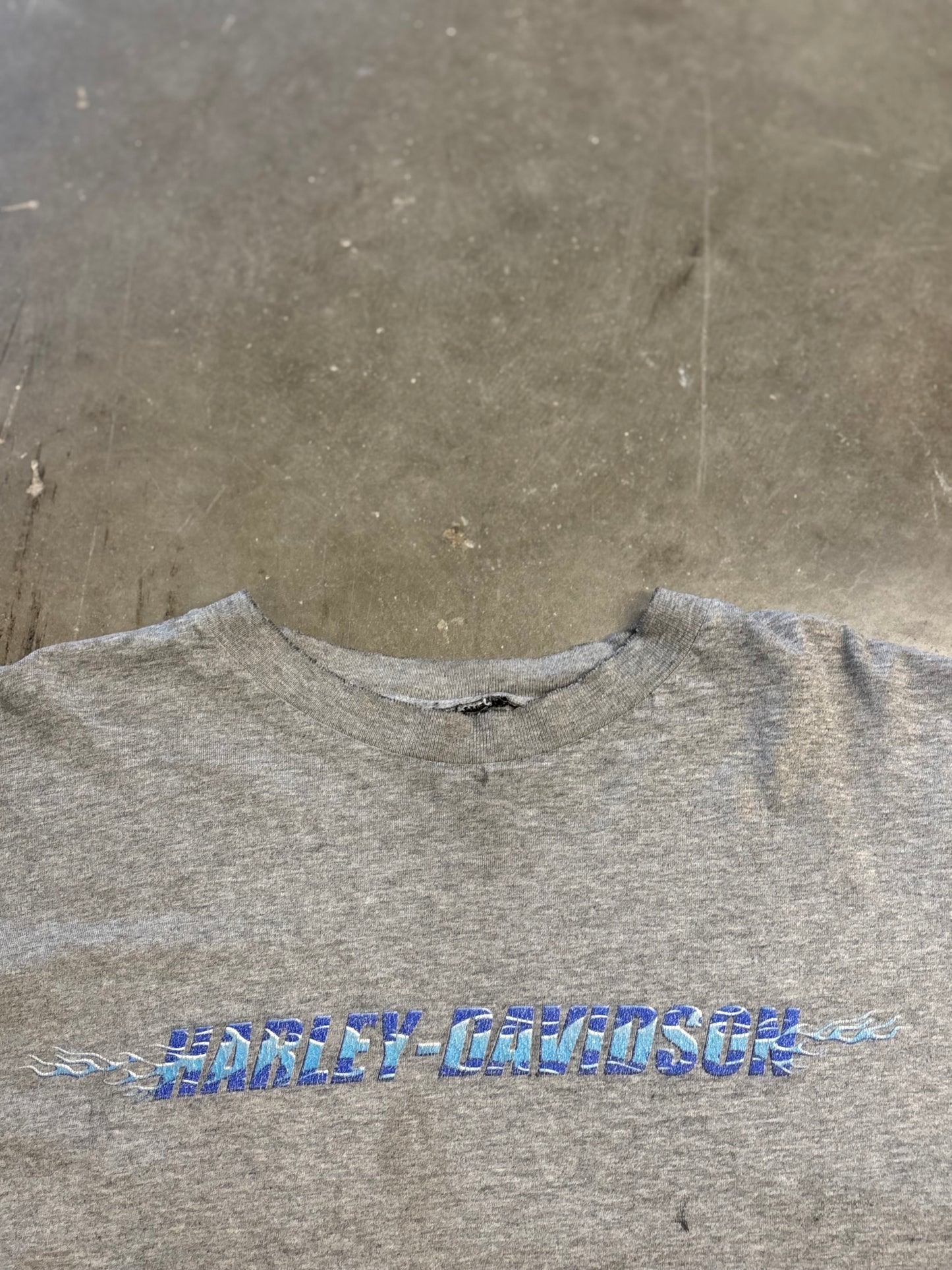 Vintage Harley Davidson Thrashed NYC Twin Towers shirt size xxl