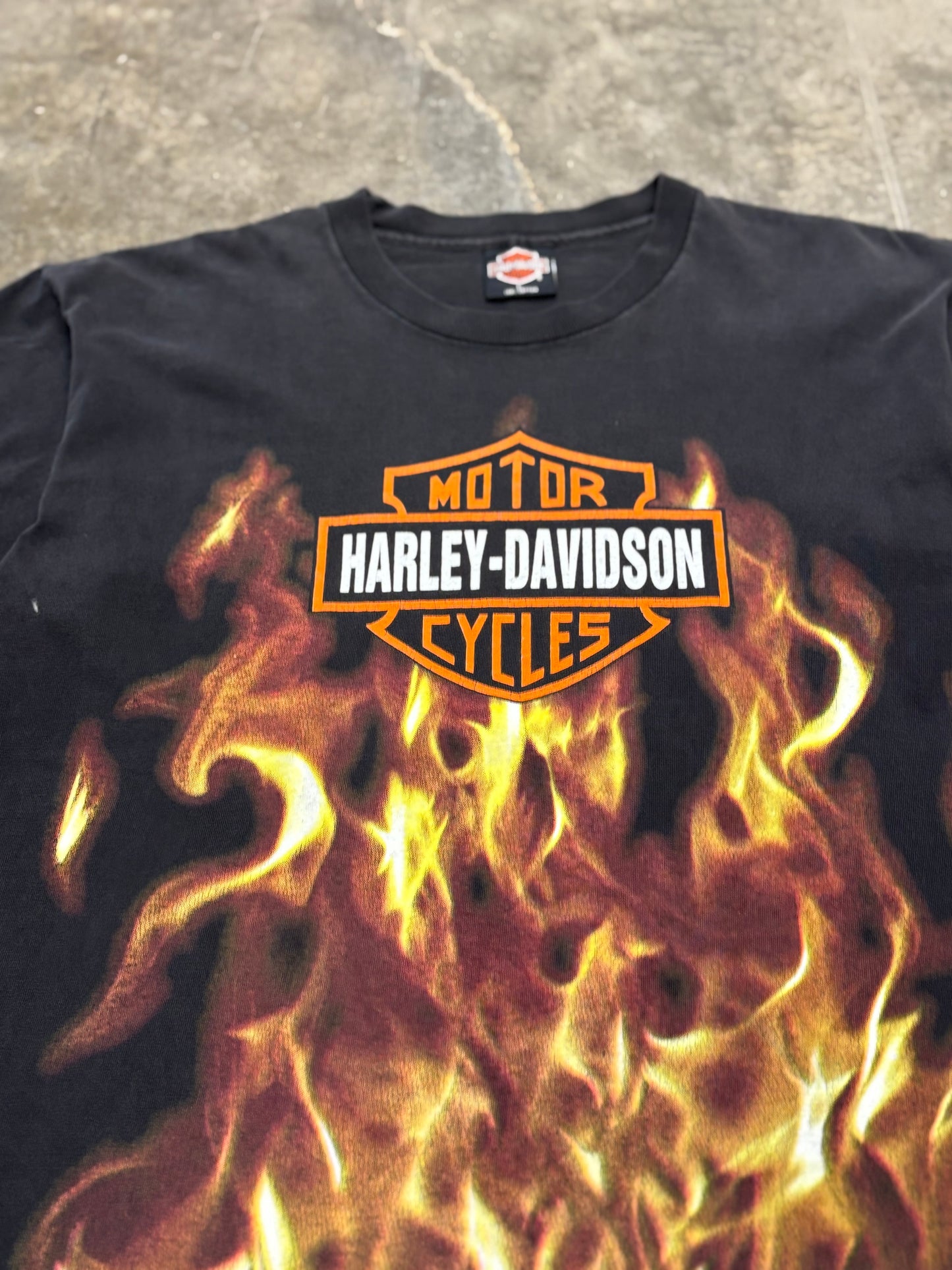 Vintage Harley Davidson Rising flames shirt size large
