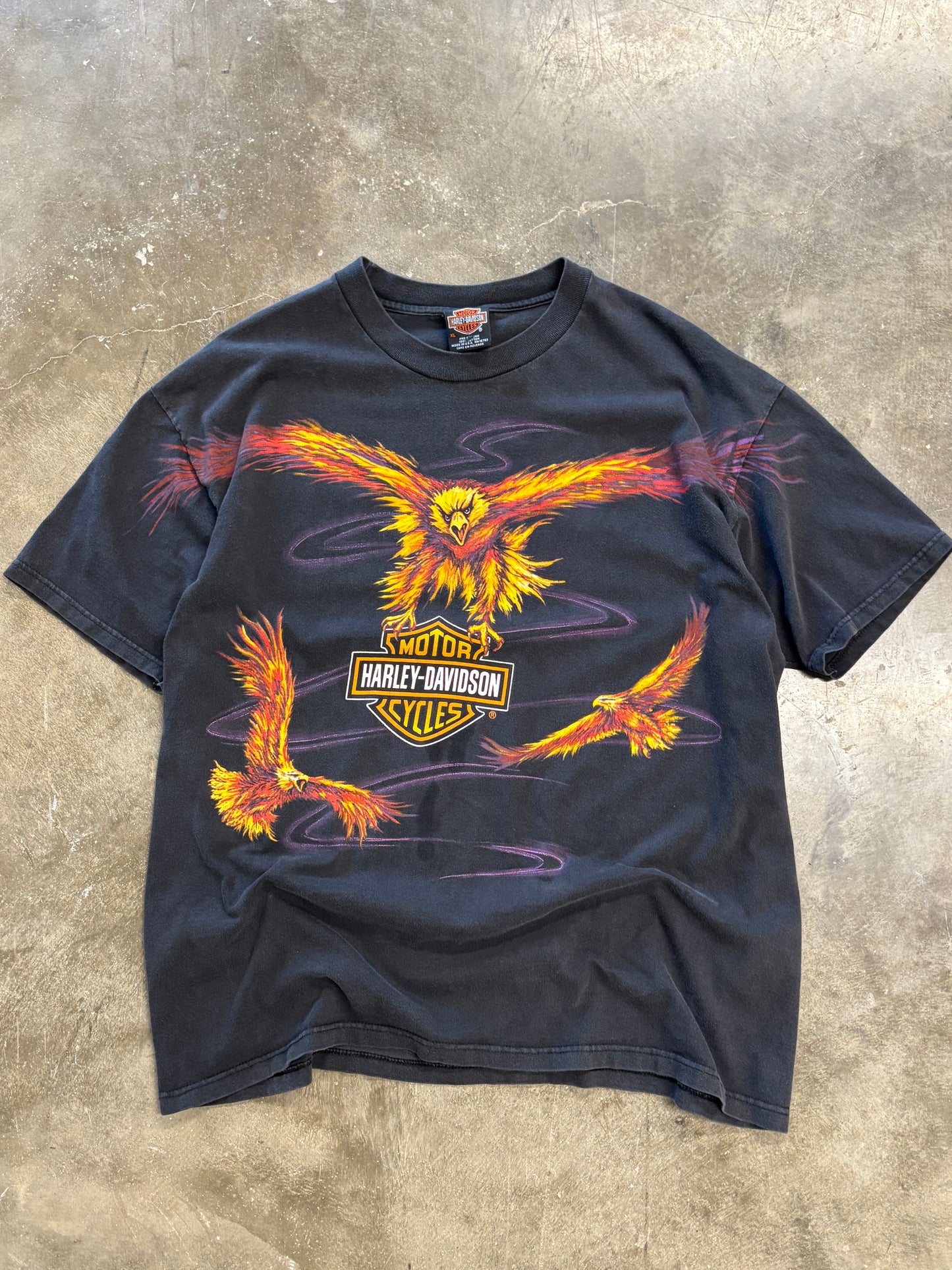 Vintage Harley Davidson Eagle AOP size extra large