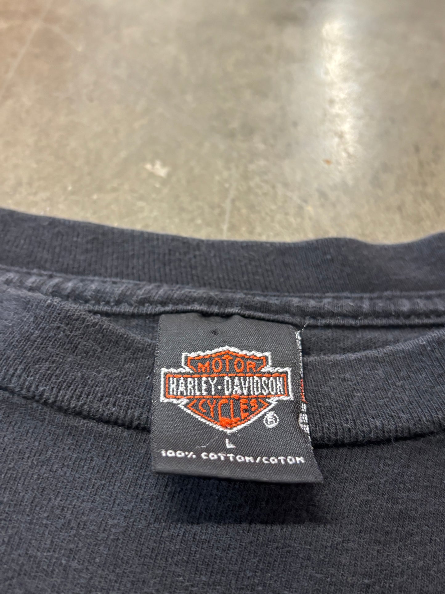 Vintage Harley Davidson eagle long sleeve size large