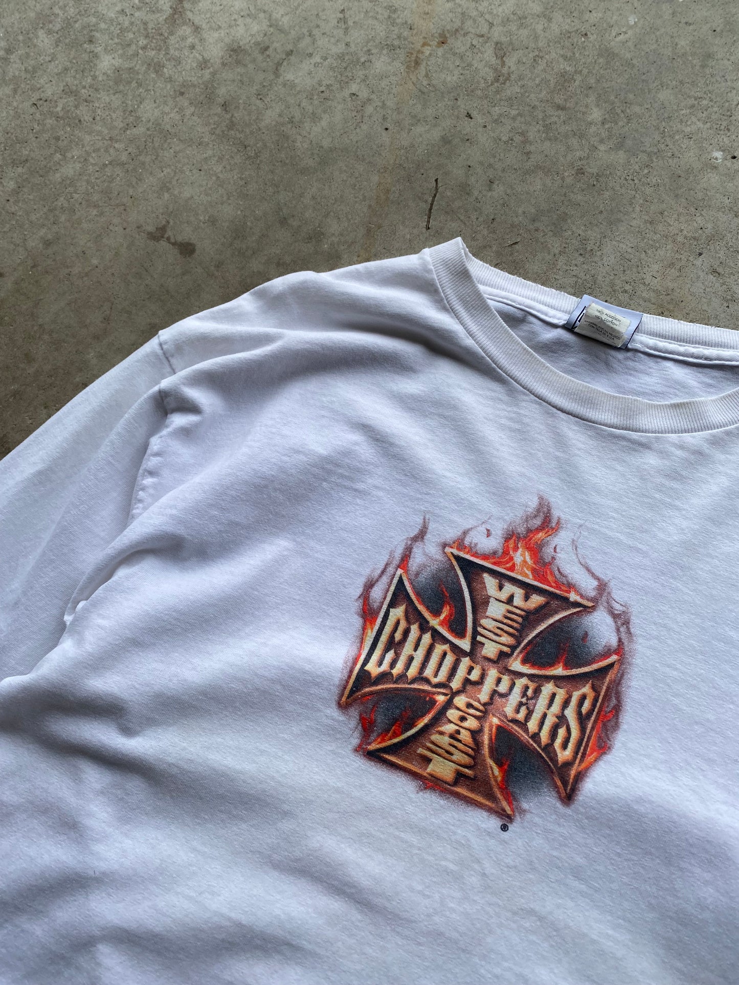 Vintage West Coast Choppers Lowrider white long sleeve shirt size large