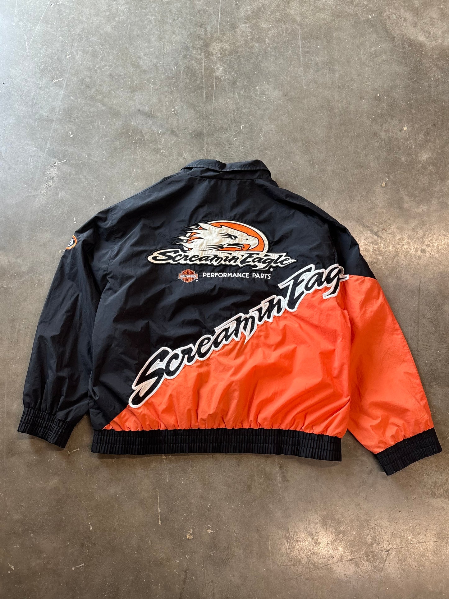 Vintage Harley Davidson Screaming Eagle windbreaker size xxl
