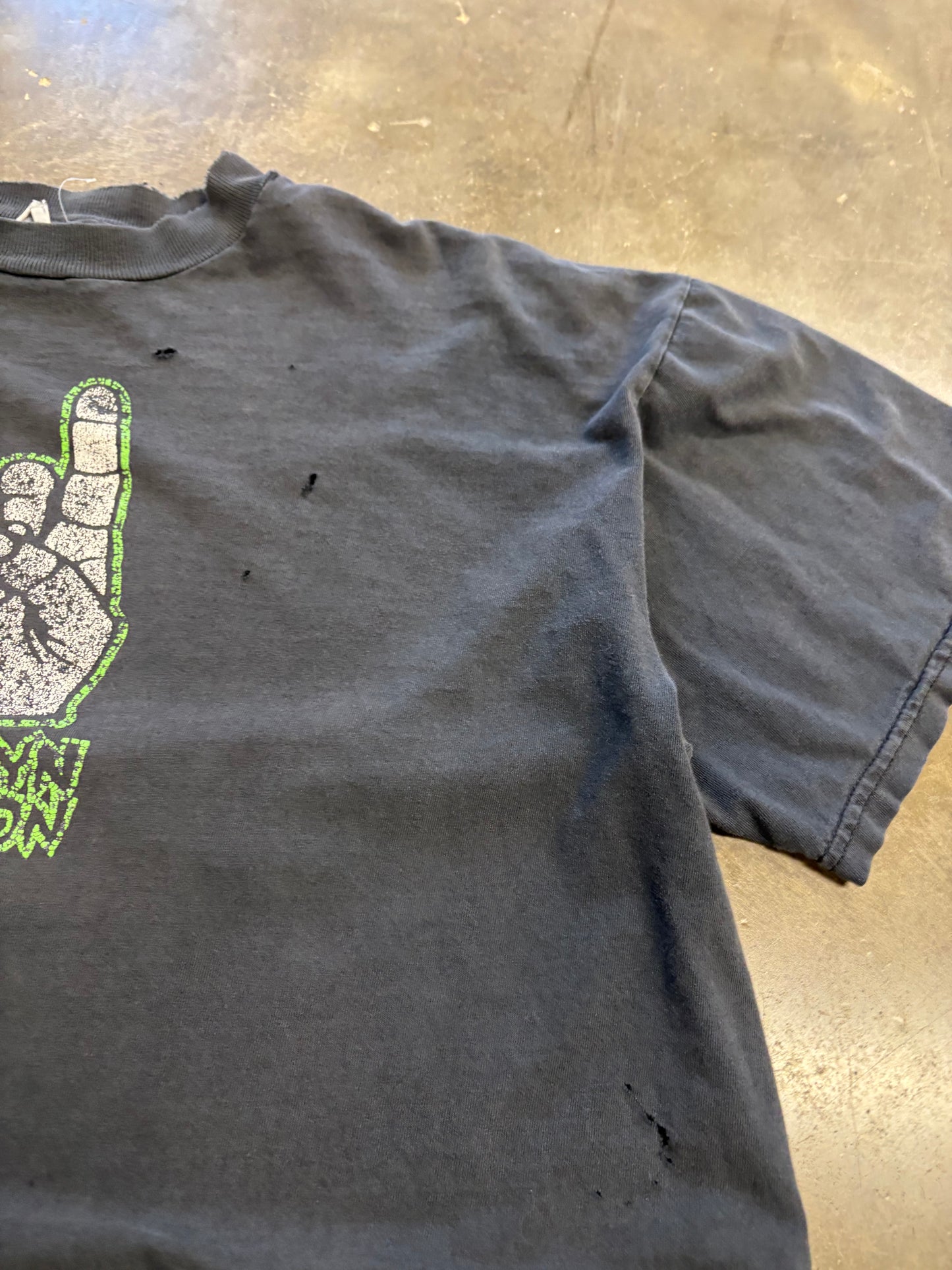 Vintage Thrashed and faded Marilyn Manson shirt size XL