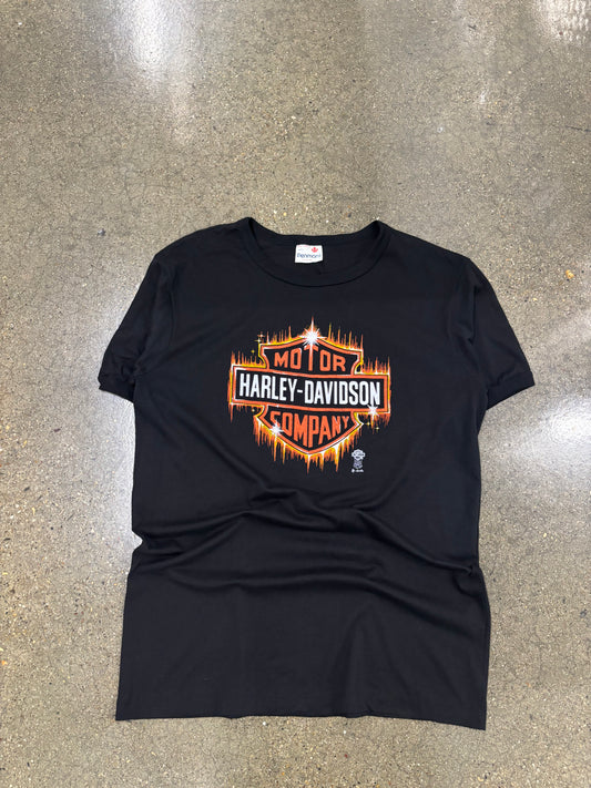 Vintage 80’s Harley Davidson Sparkle Shield Size XXL