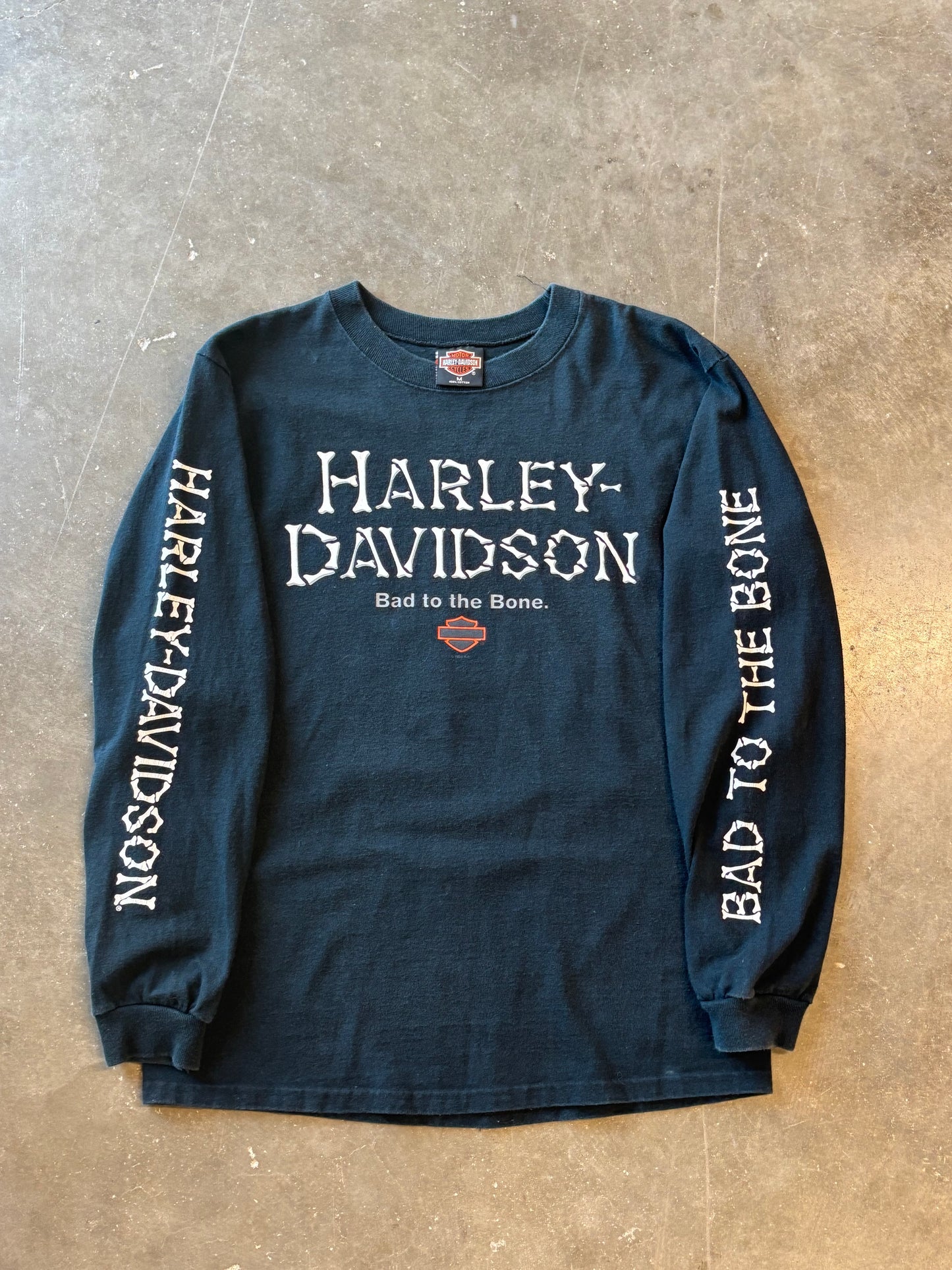 Vintage Harley Davidson bad to the bone long sleeve size medium