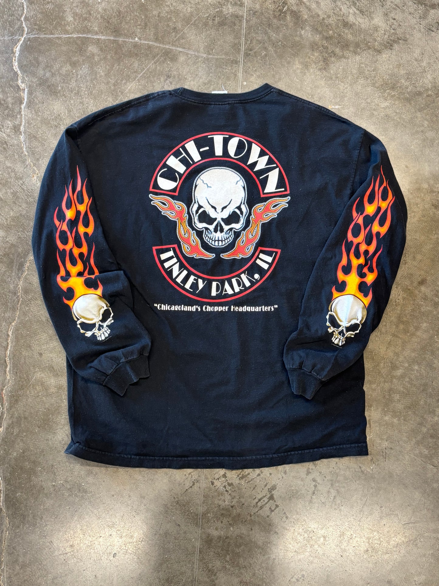 Vintage Skull long sleeve Chicago size xxl