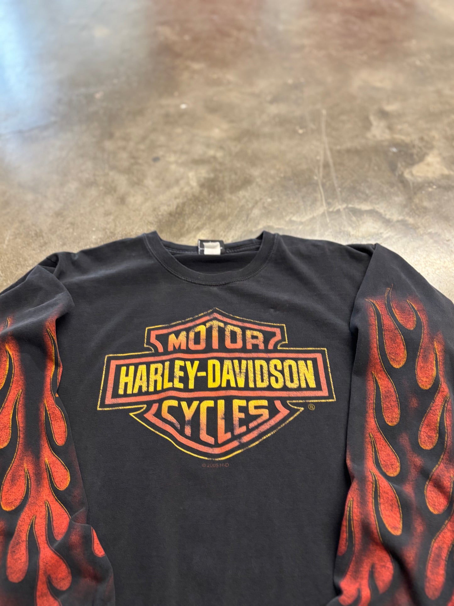 Vintage Harley Davidson inferno long sleeve size large