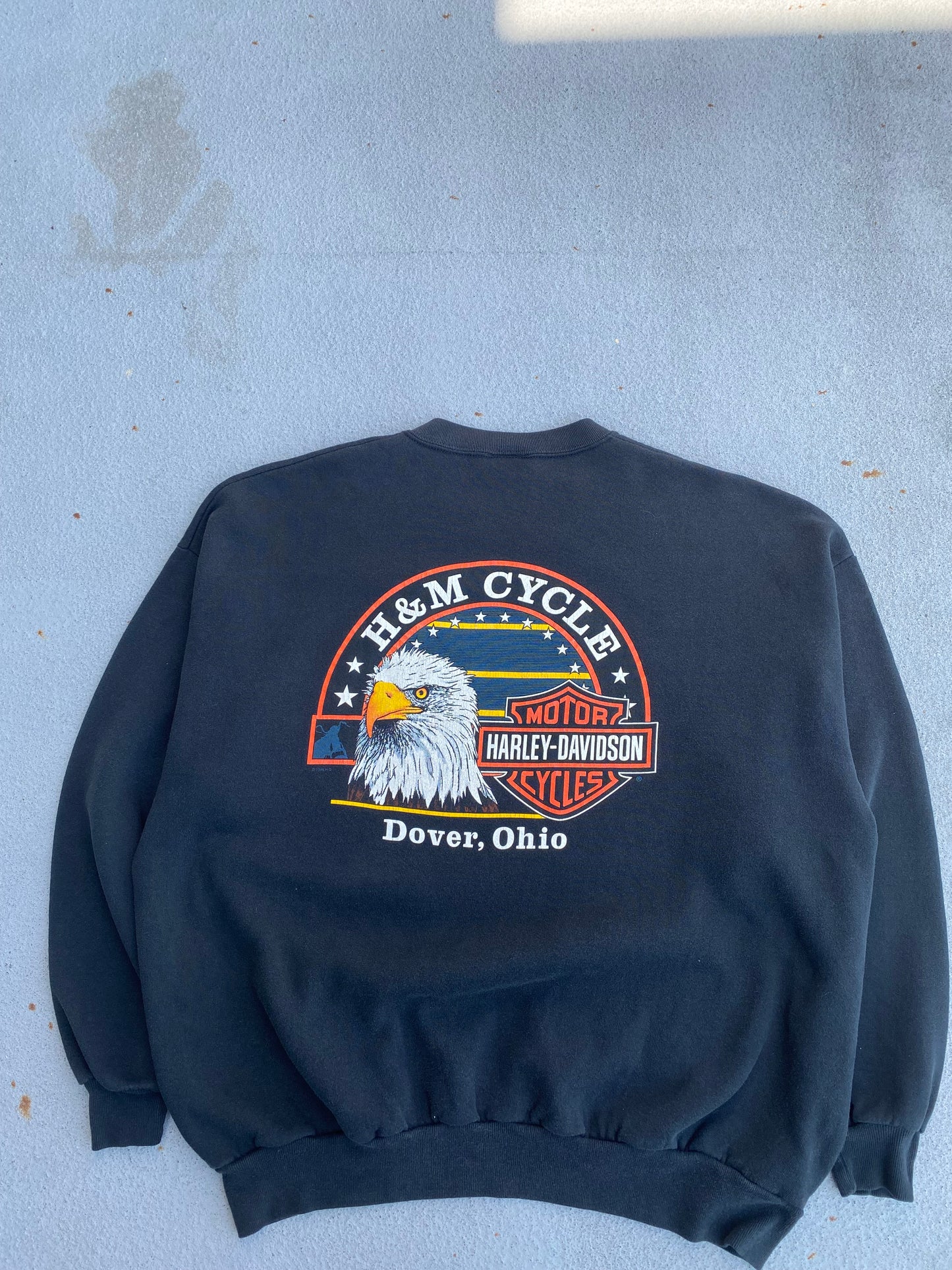 Vintage Harley lightning shovel-head Sweatshirt size 3xl