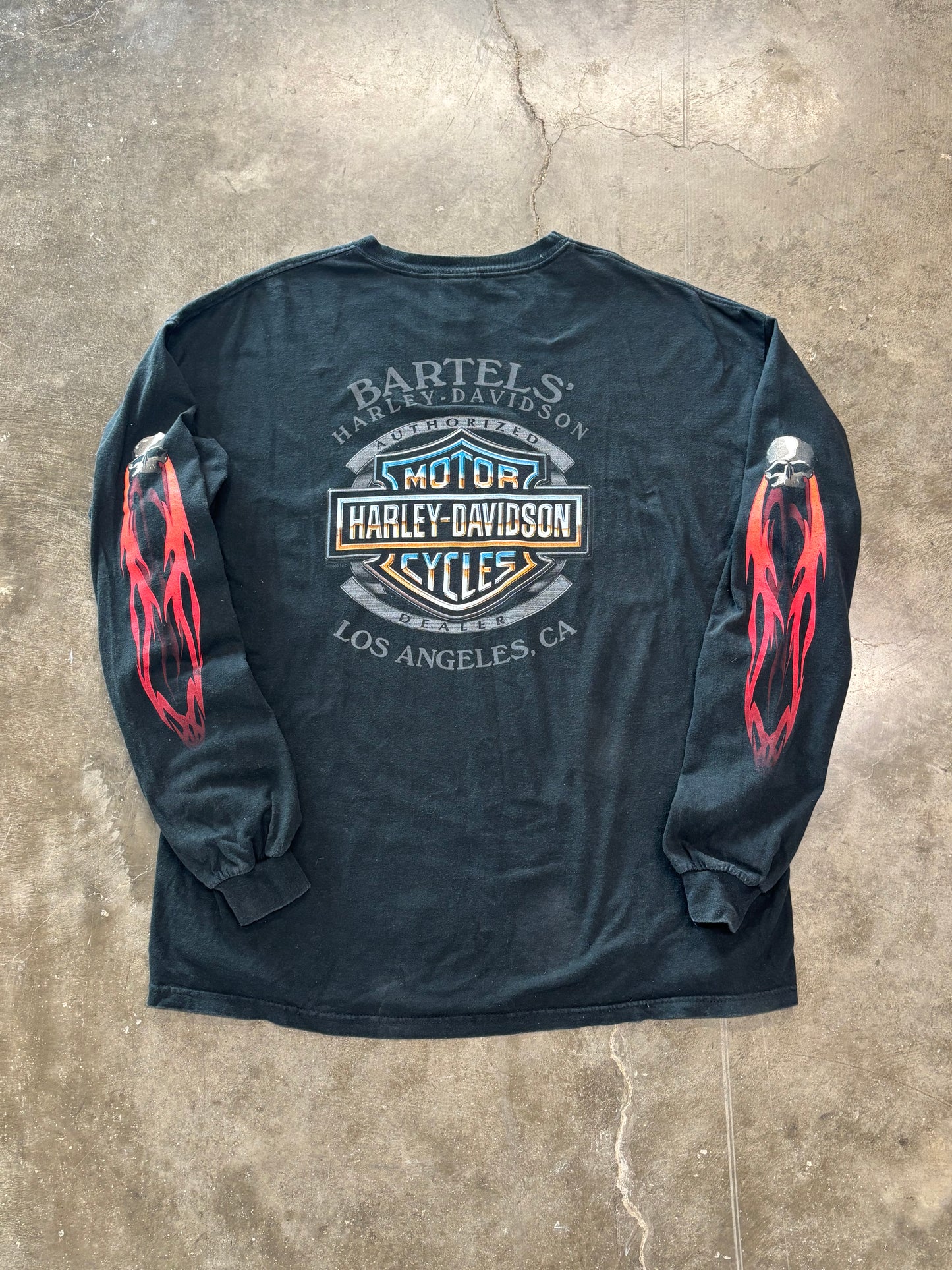 Vintage Harley Davidson Skulls long sleeve size 2XL