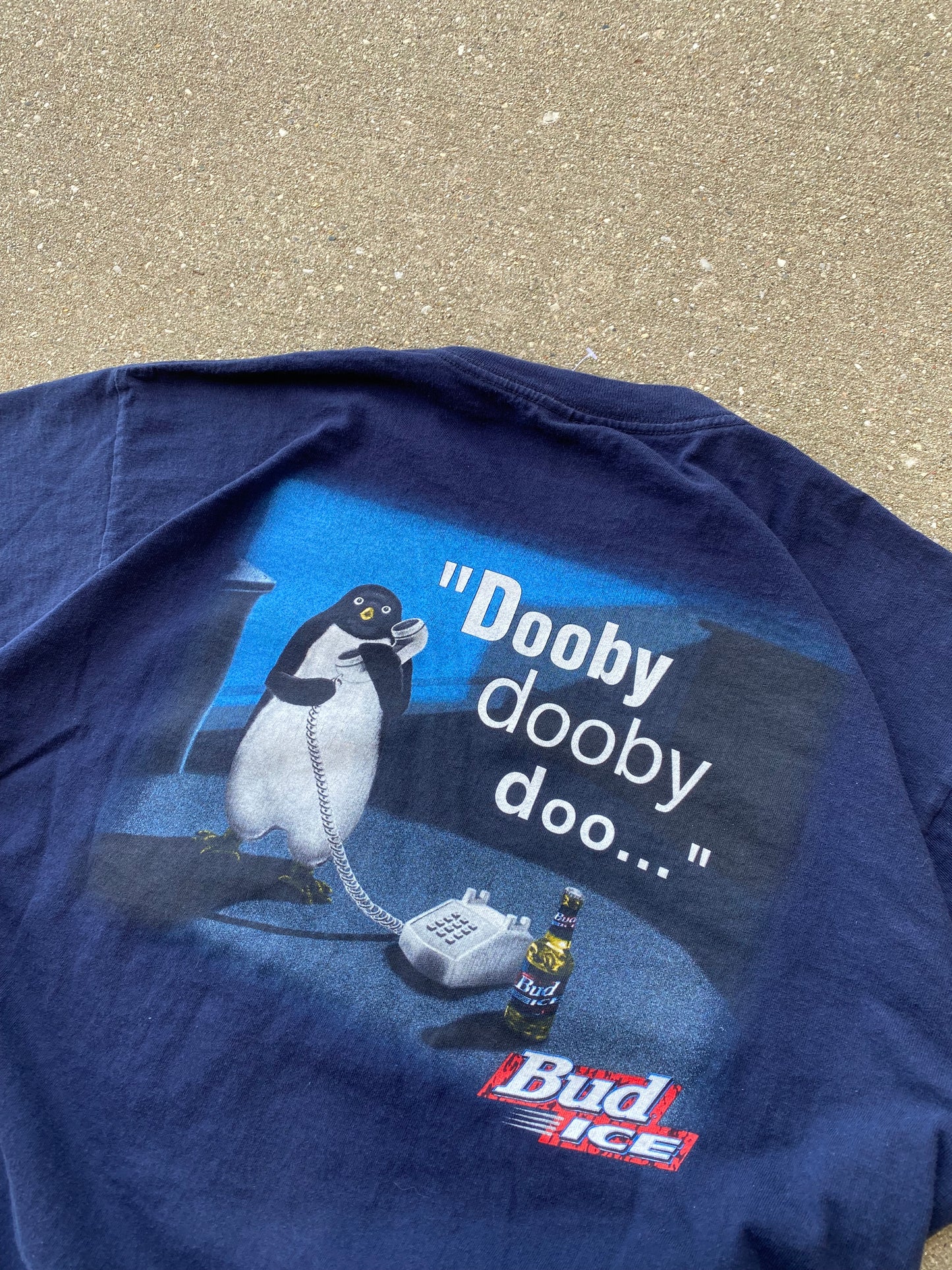 Vintage Bud Ice Penguin shirt Size XL