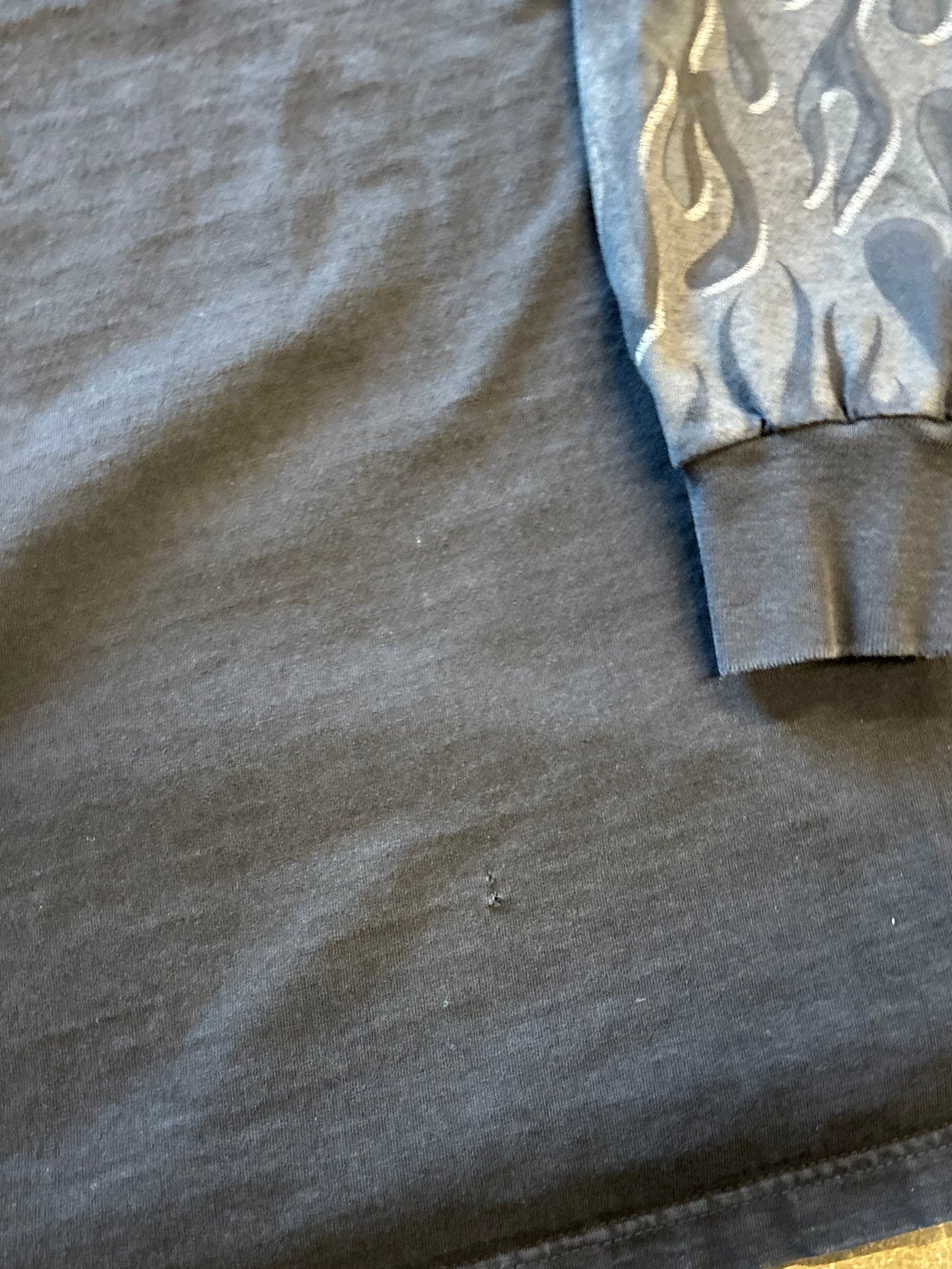 Vintage Harley Davidson Chrome flame long sleeve size large