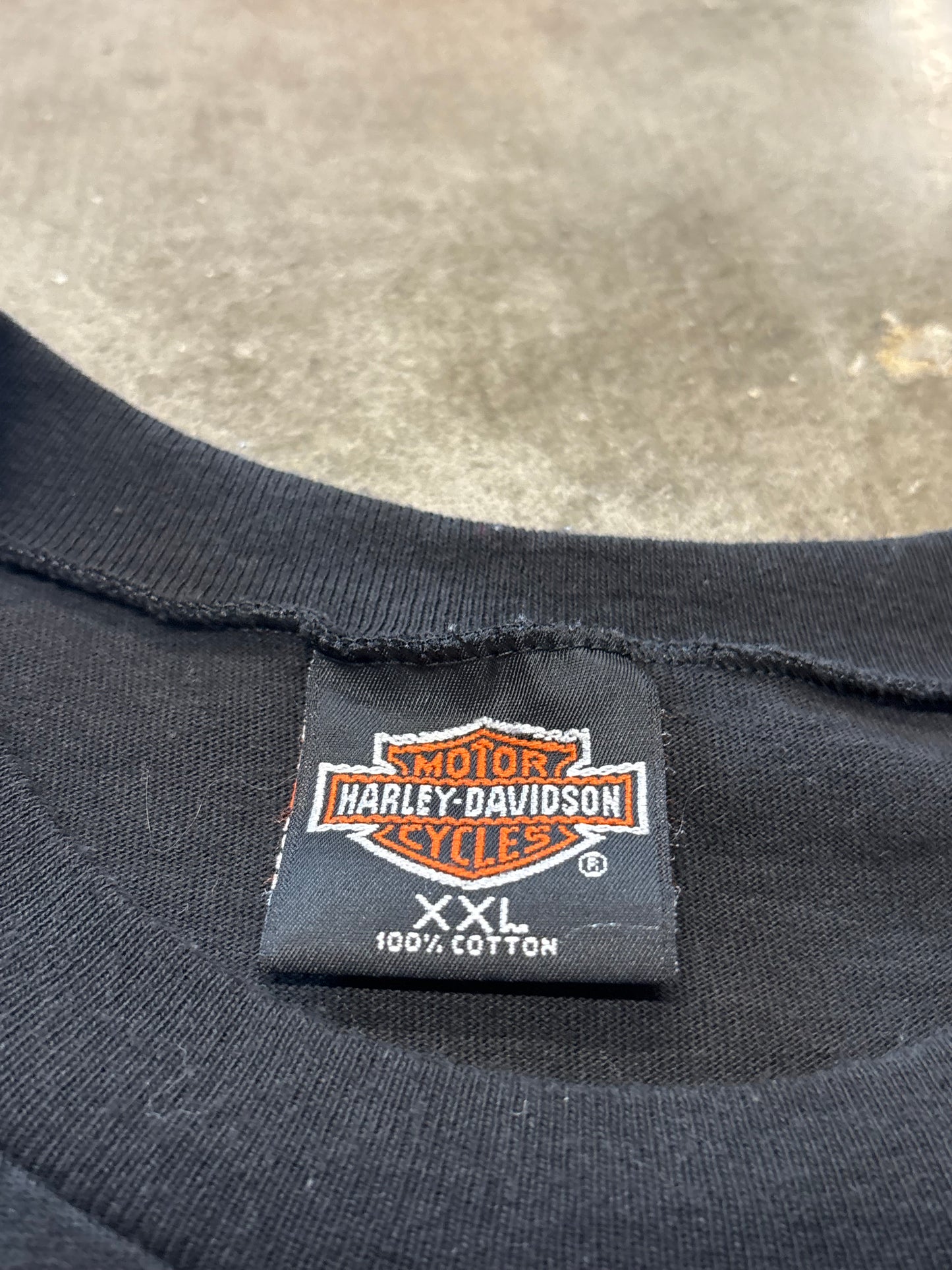 Vintage Harley Davidson feel the heat chopped shirt size xxl