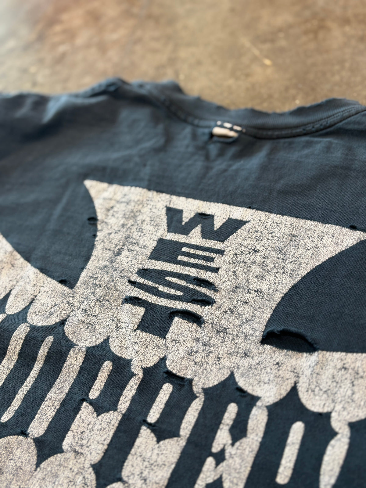 Vintage Thrashed and Faded WCC shirt size xl