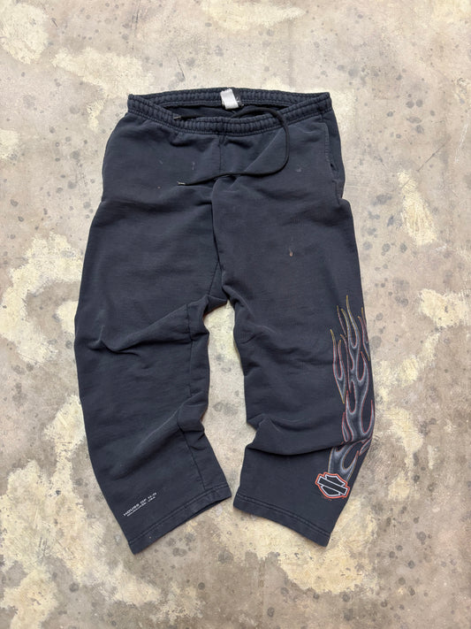 Harley Davidson Sweatpants with sleeve hits size large