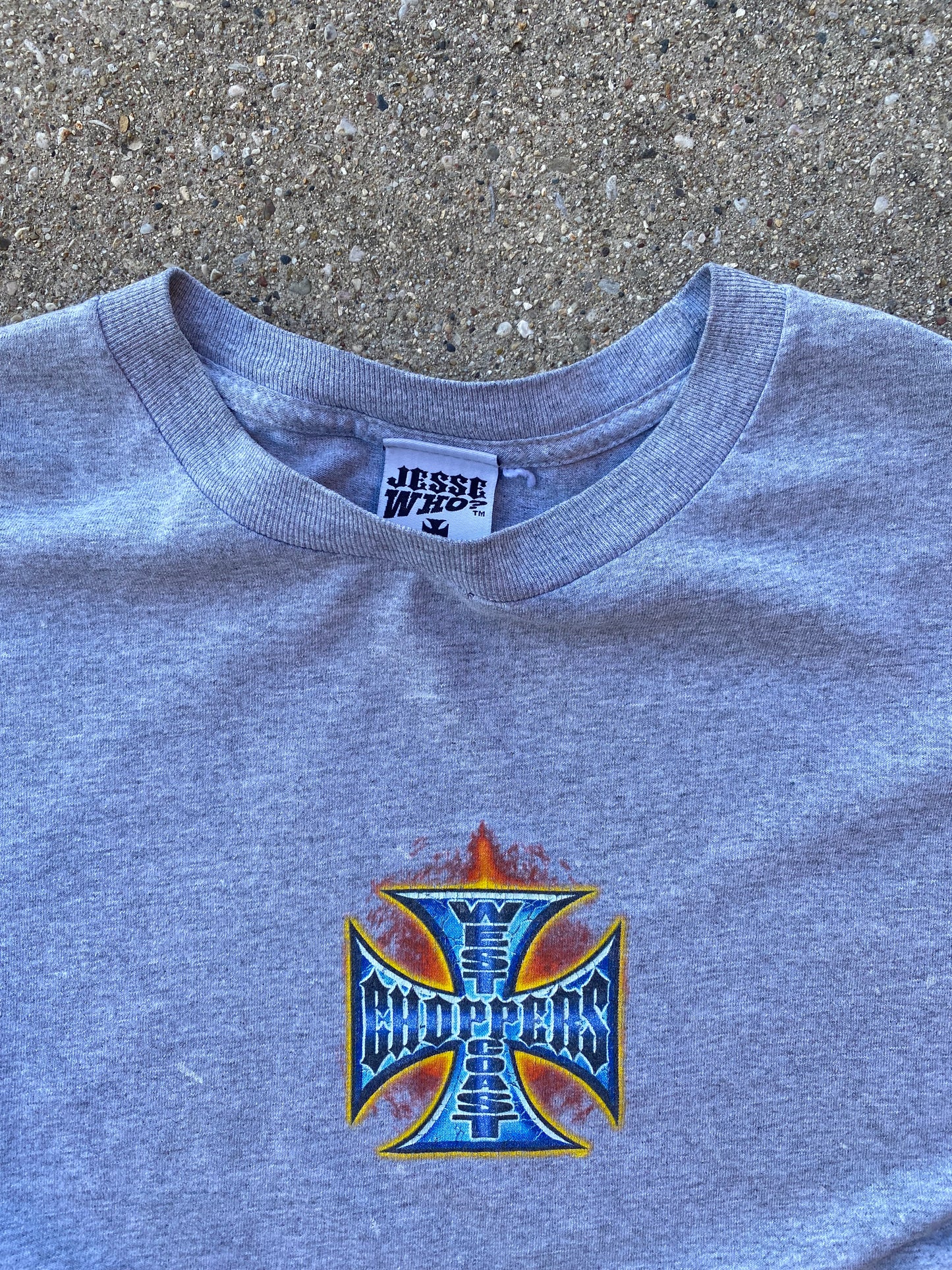 Vintage West Coast choppers flame long sleeve shirt size XXL