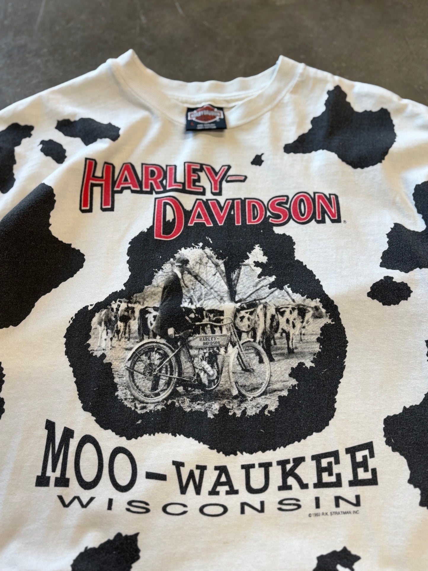 Vintage Harley Davidson Moowaukee shirt size large