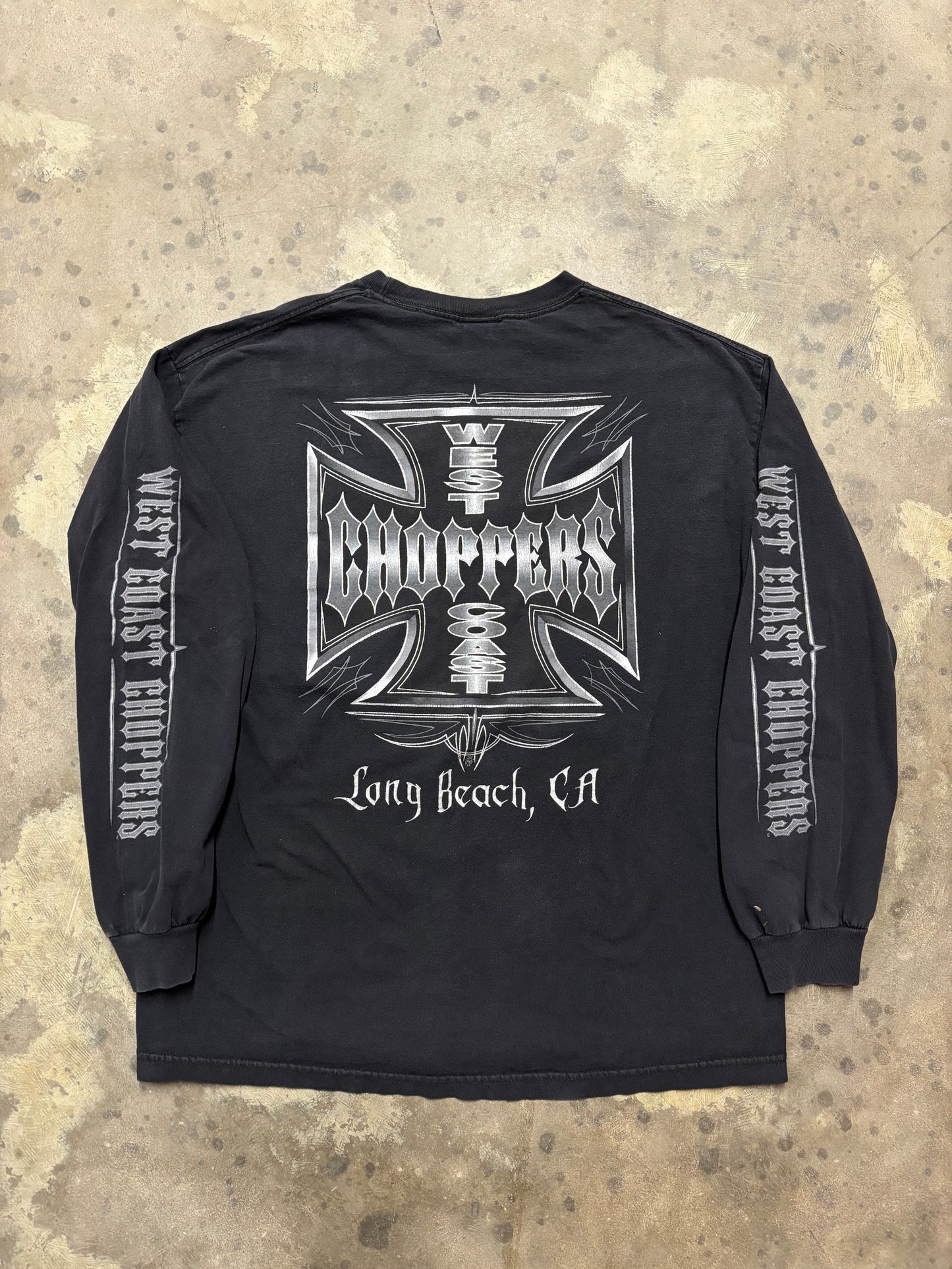 Vintage West Coast Choppers iron long sleeve shirt size XL