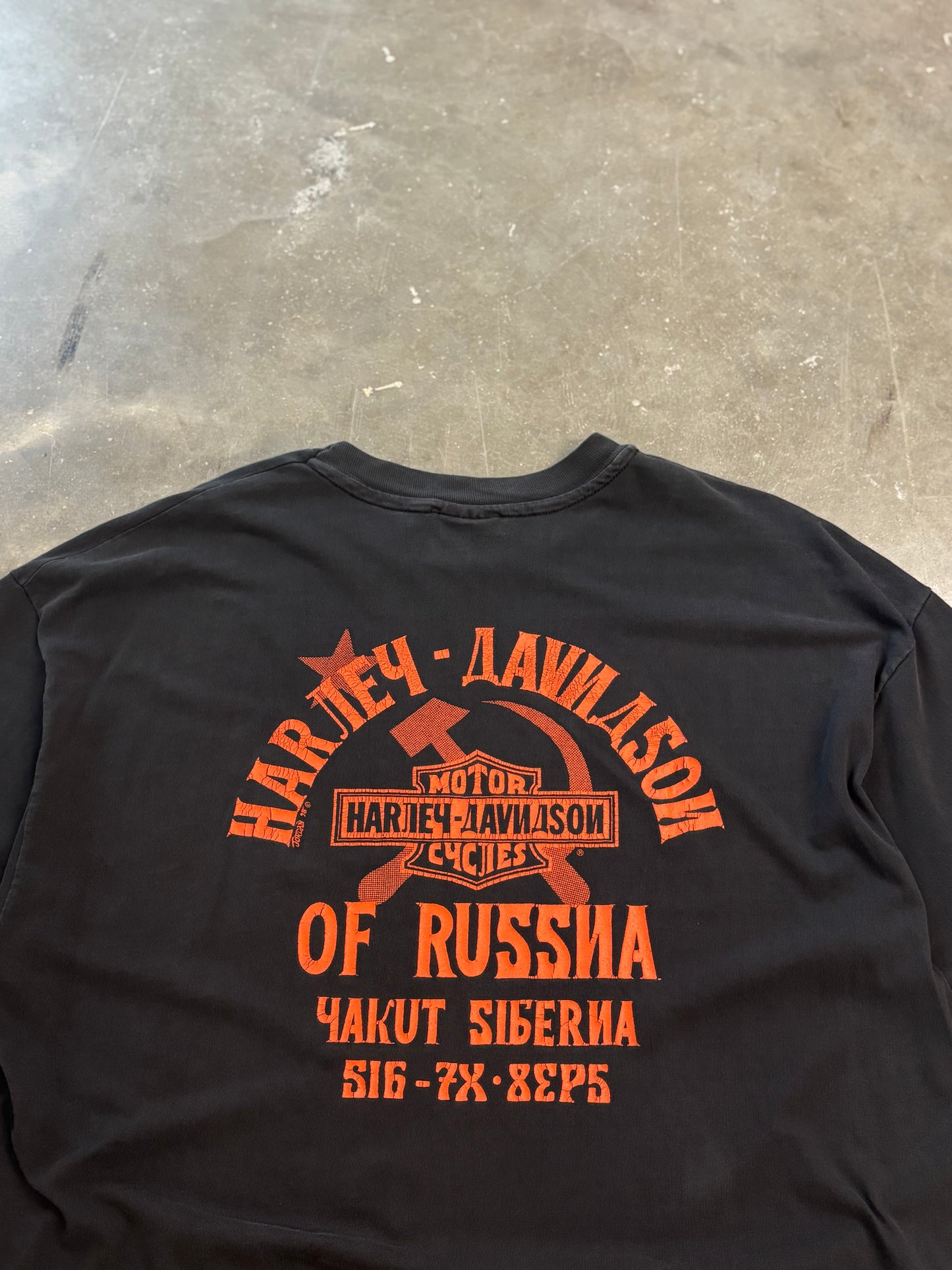 Vintage Harley Davidson Mother Russia shirt size xxl