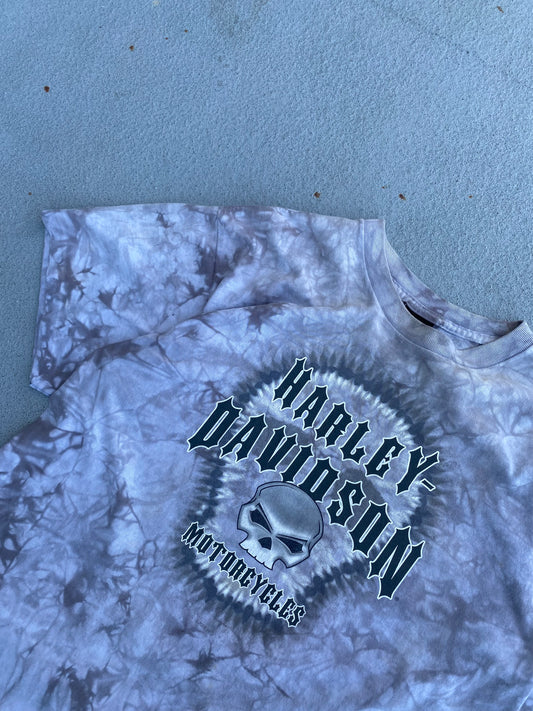 Harley Davidson Skull Tie Dye shirt Size Large