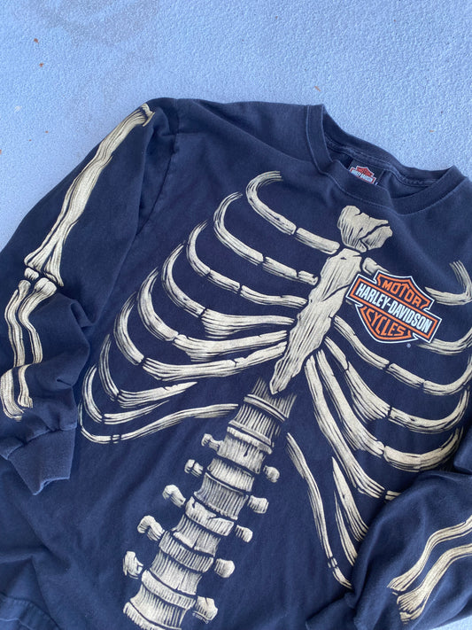 Harley Davidson skeleton long sleeve size XL