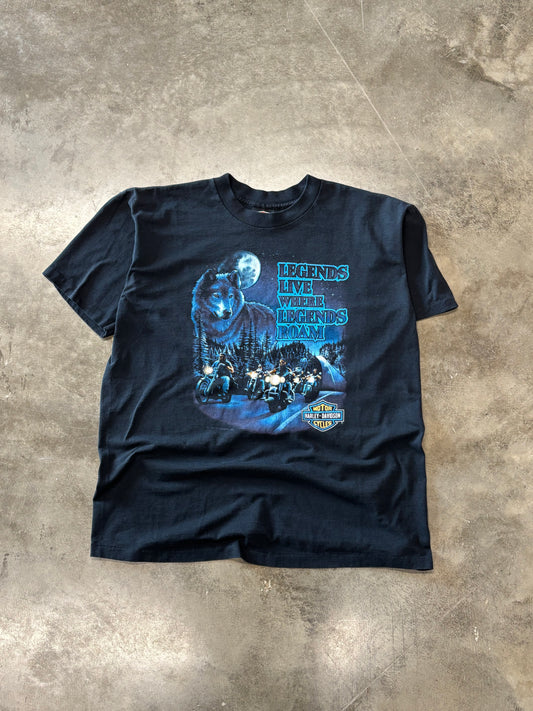 Vintage Harley Davidson Wolf shirt size xl