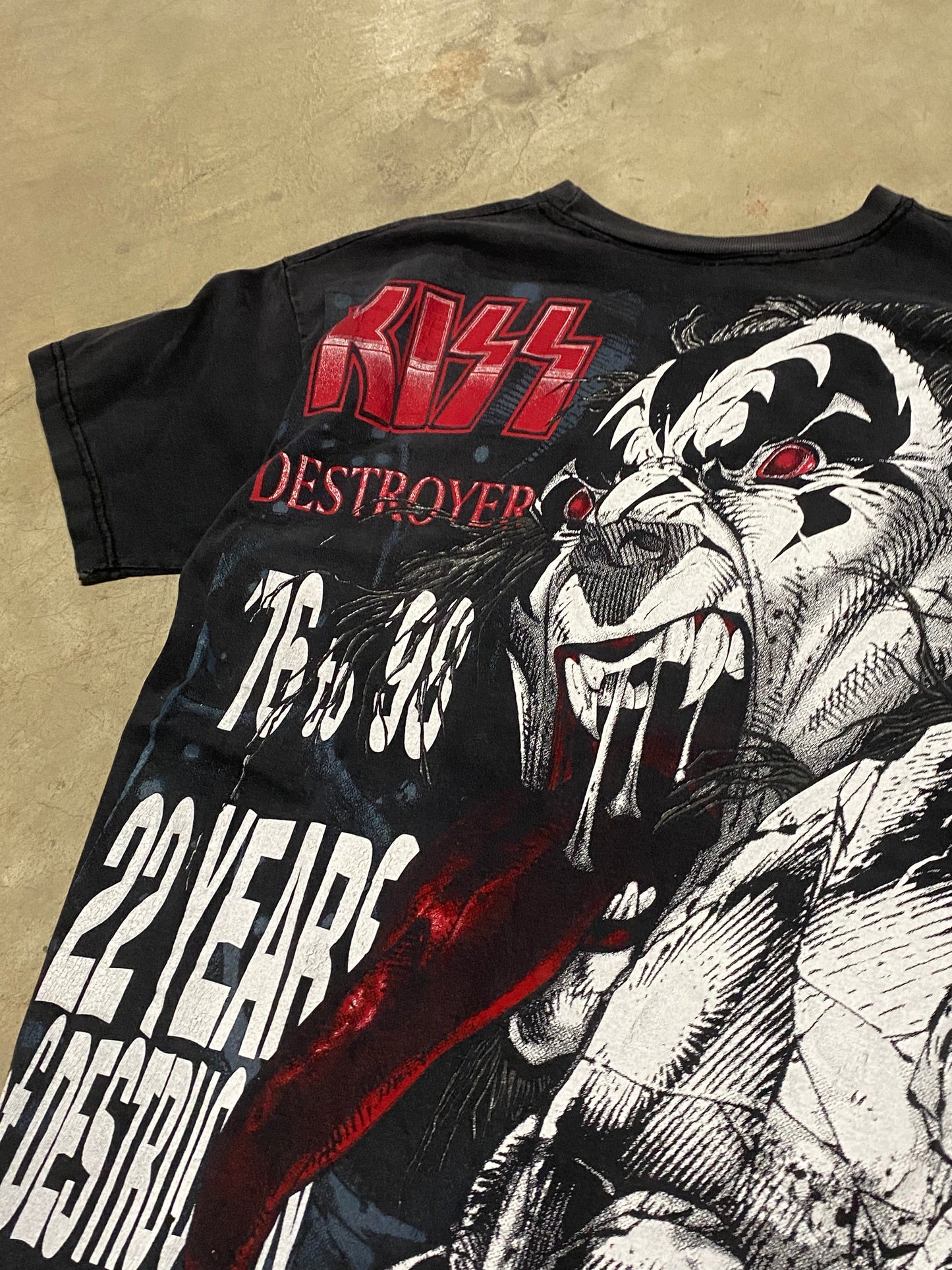 Vintage 1998 KISS peyote shirt size XL