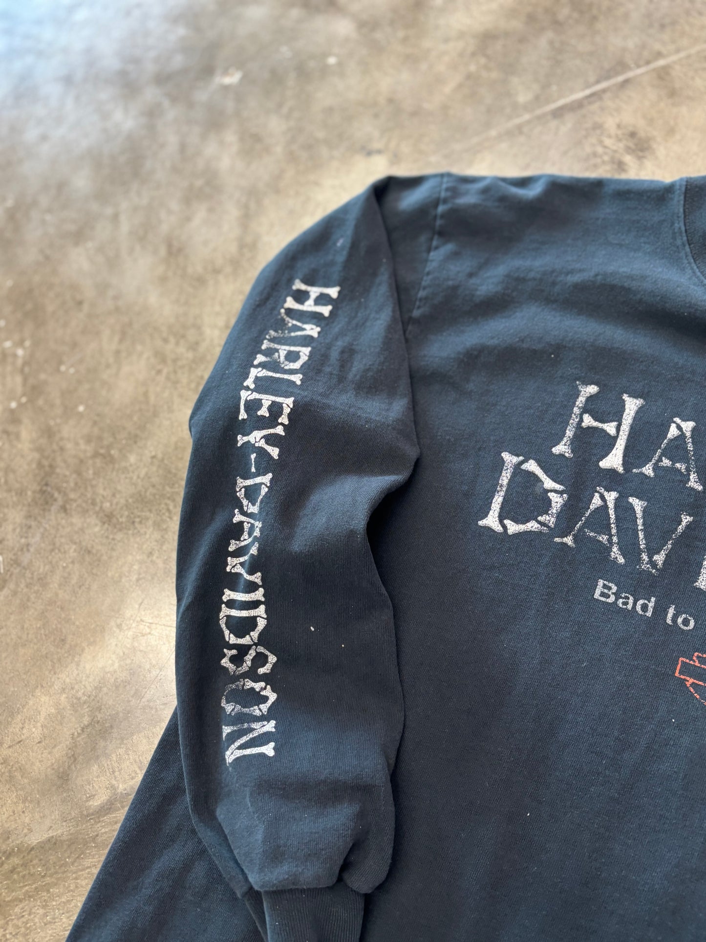 Vintage Harley Davidson Bad to the bone long sleeve size large