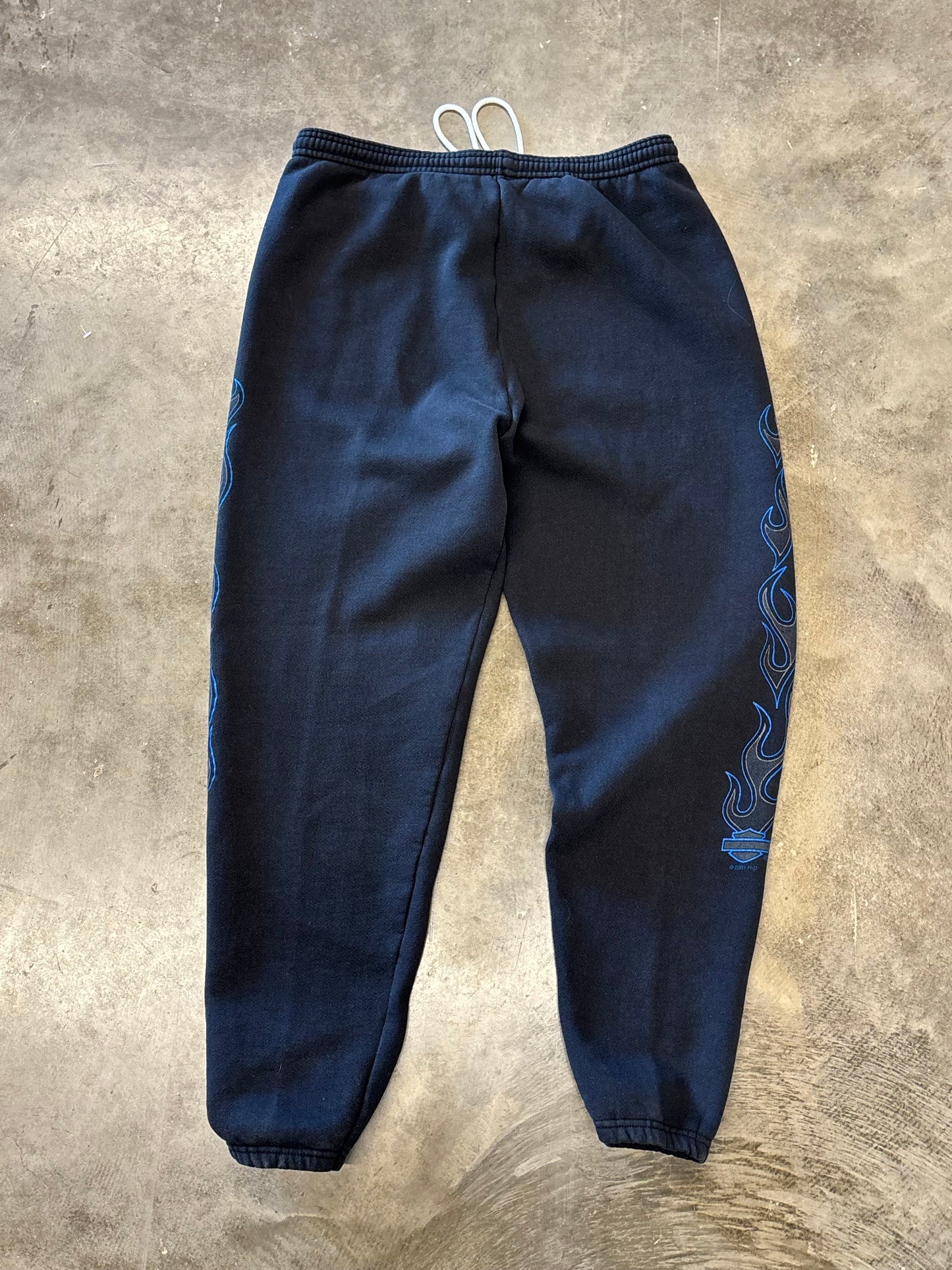 Vintage Harley Davidson Flame sweatpants size large