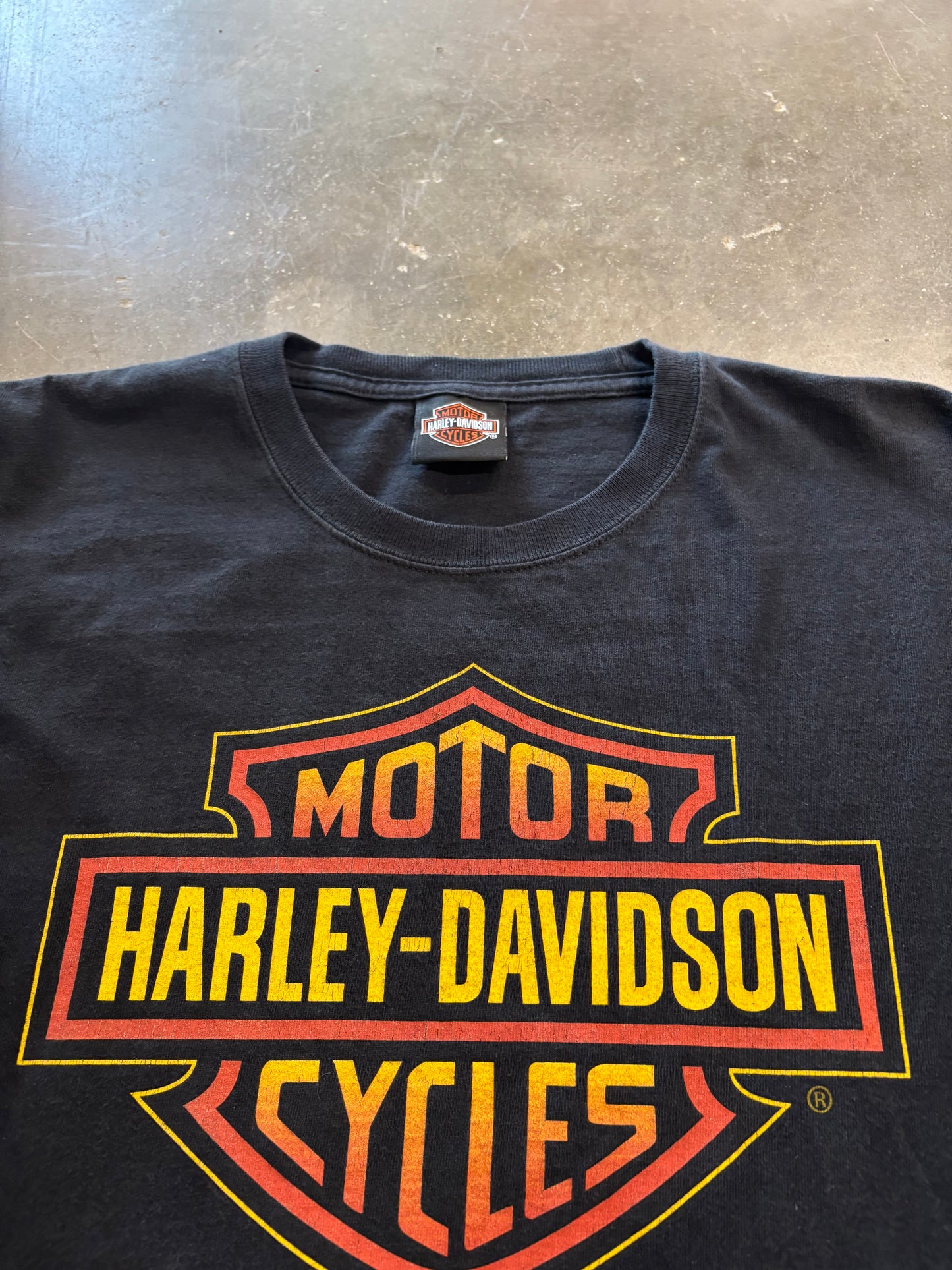 Steal of the Drop! vintage Harley Davidson inferno long sleeve size large