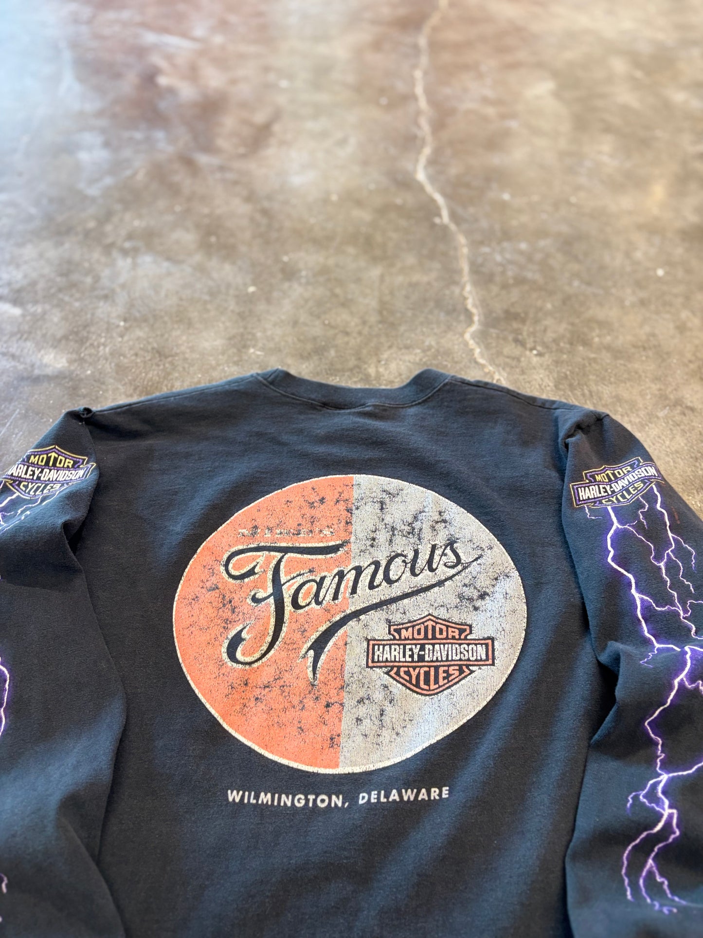 Vintage Harley Lightning long sleeve shirt size medium