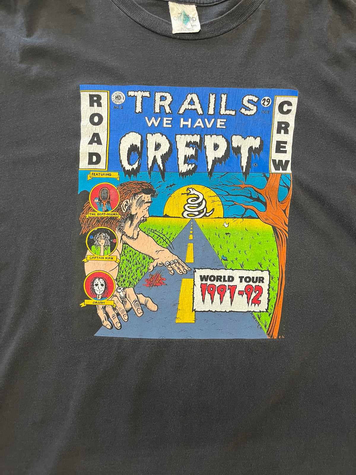 Vintage Metallica Trails we crept shirt size XXL