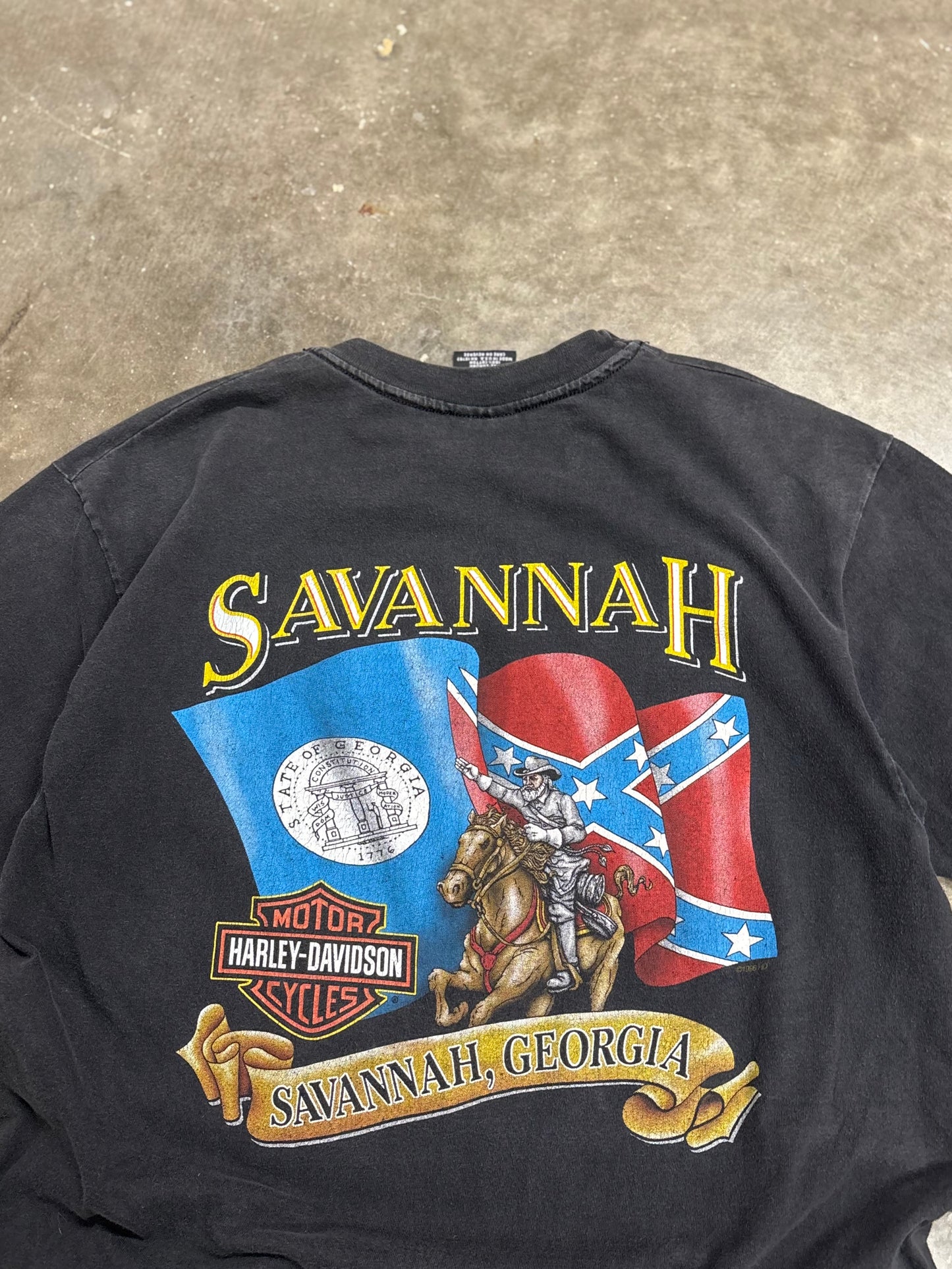Vintage Harley Davidson bone shirt size large
