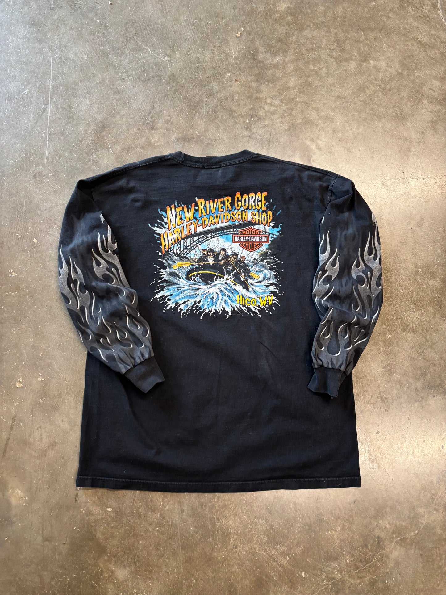 Vintage Harley Davidson Chrome long sleeve size xl