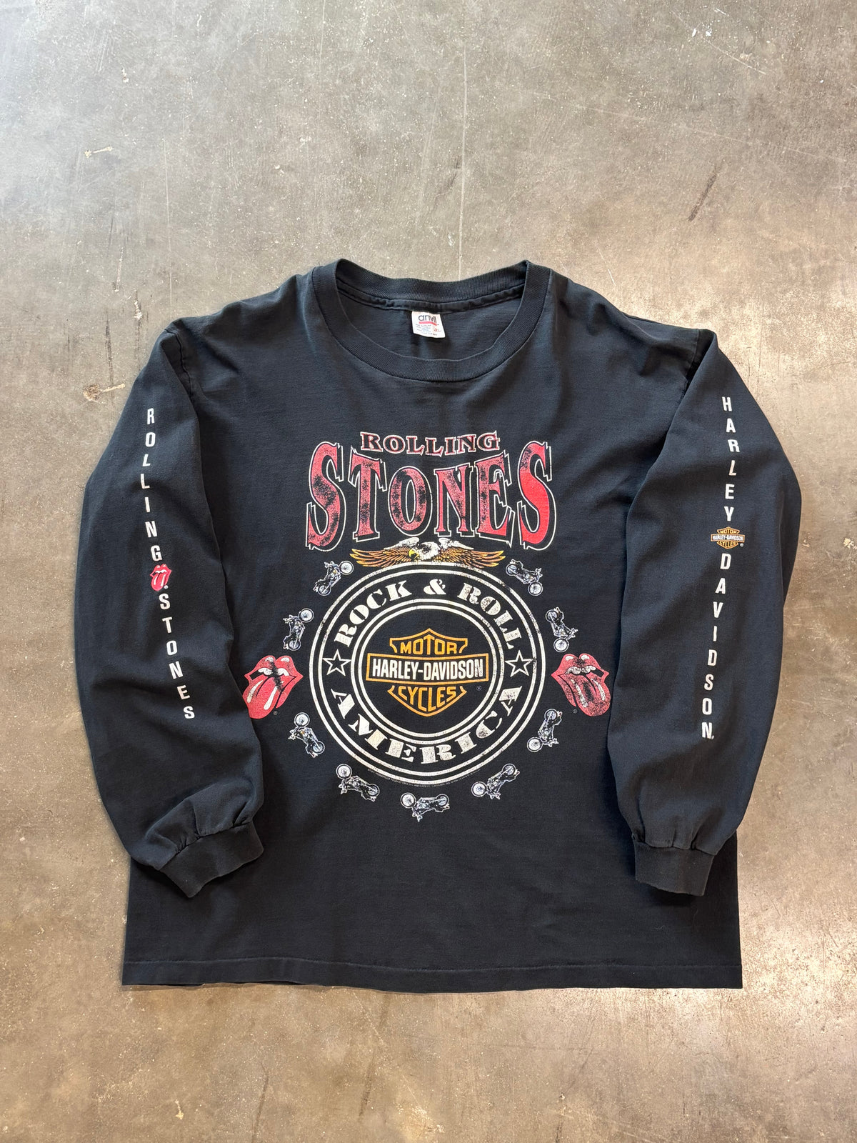 Vintage Rolling Stones Harley Shirr size xl