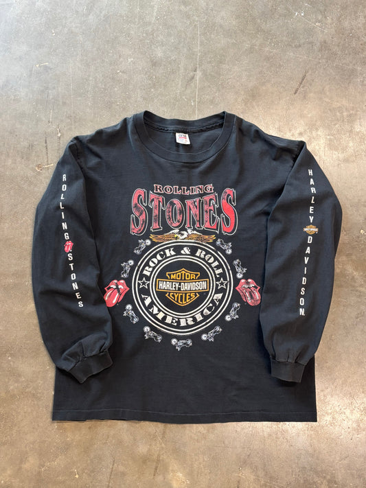 Vintage Rolling Stones Harley Shirr size xl