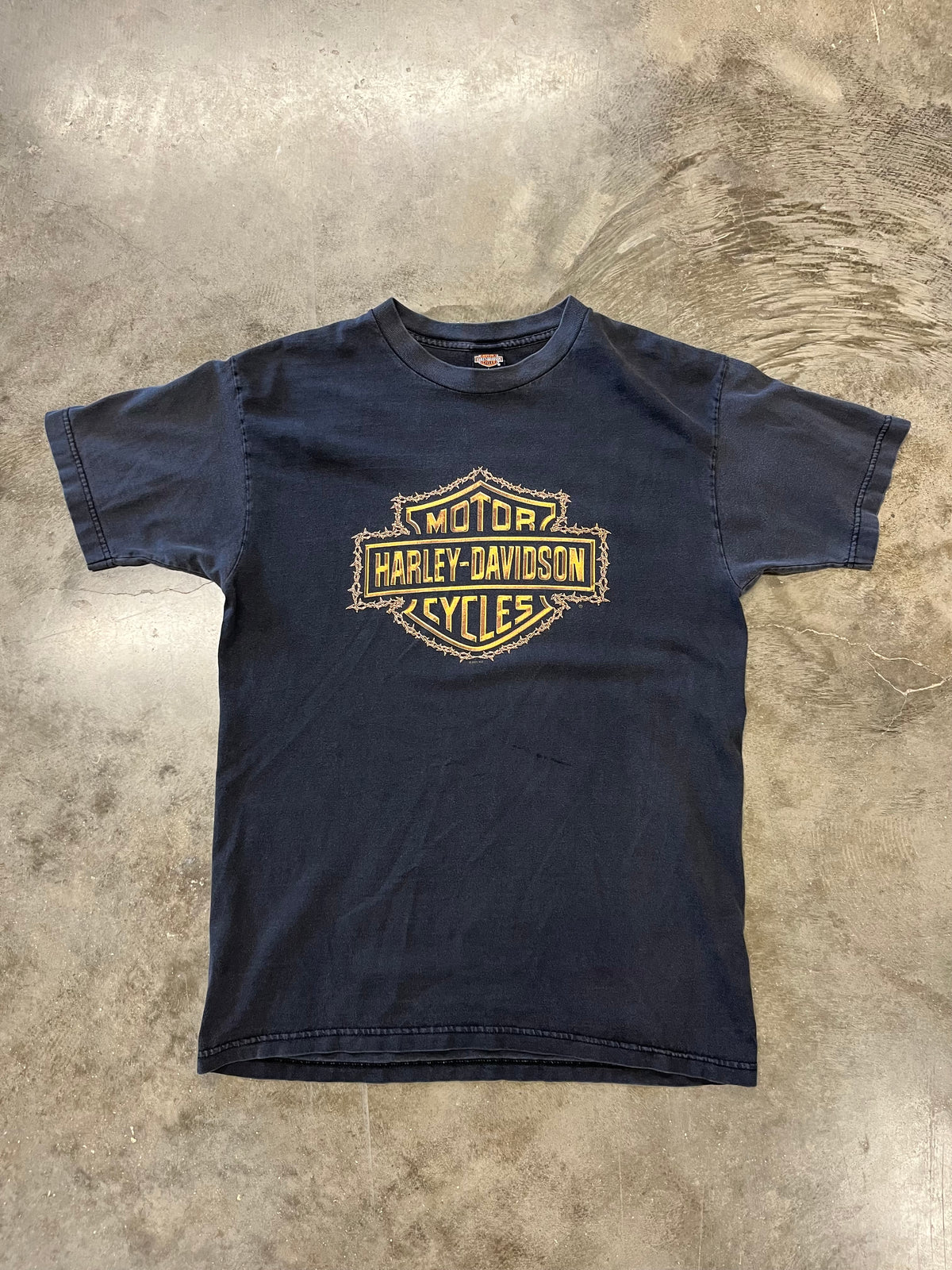 Vintage Harley Davidson Barbed Wire shirt size large