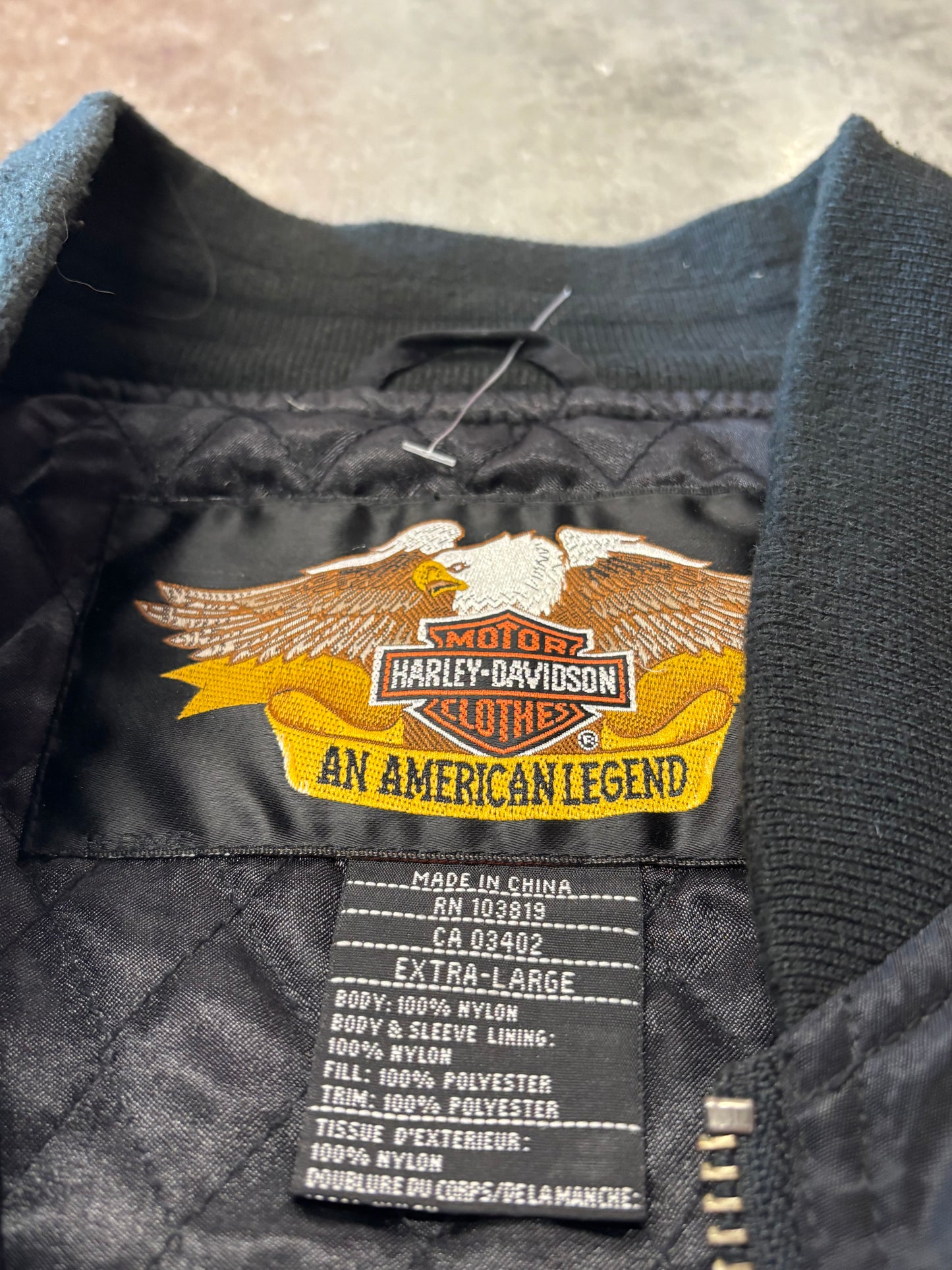 Vintage Harleh Davidson Shovelhead jacket size xl