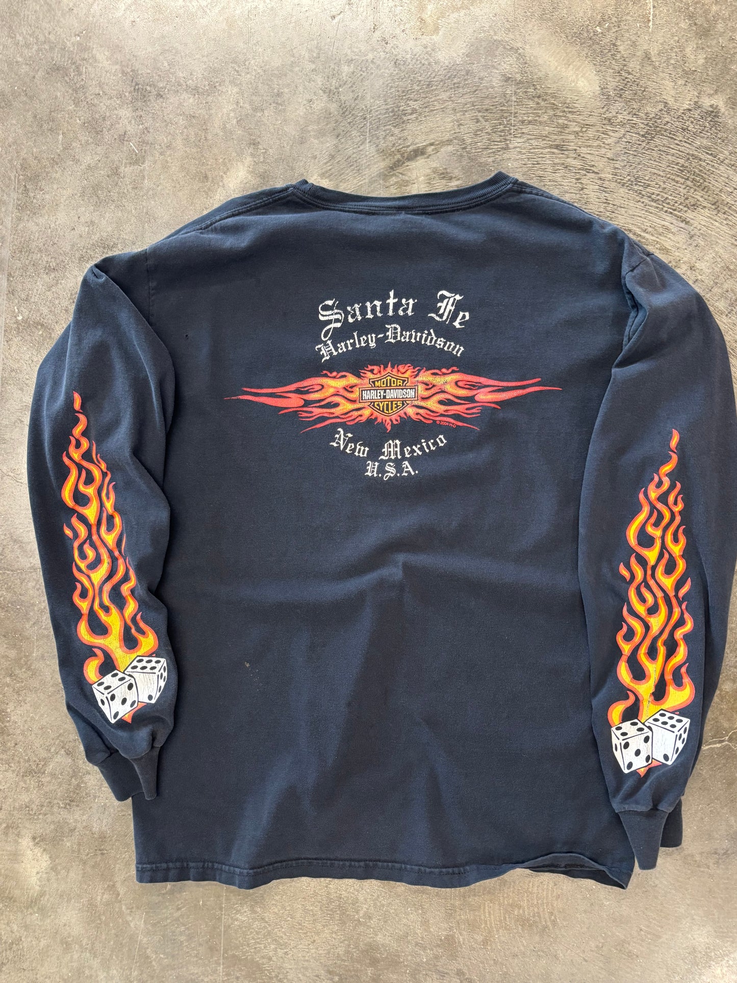 Vintage Harley Davidson Dice long sleeve size medium