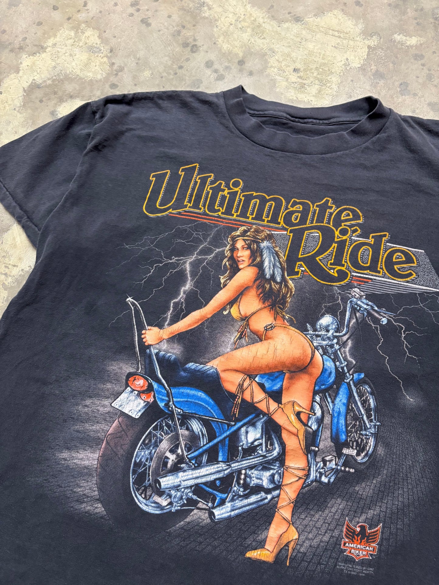 Vintage 3D Emblem Harley Davidson Ultimate Ride shirt size XL