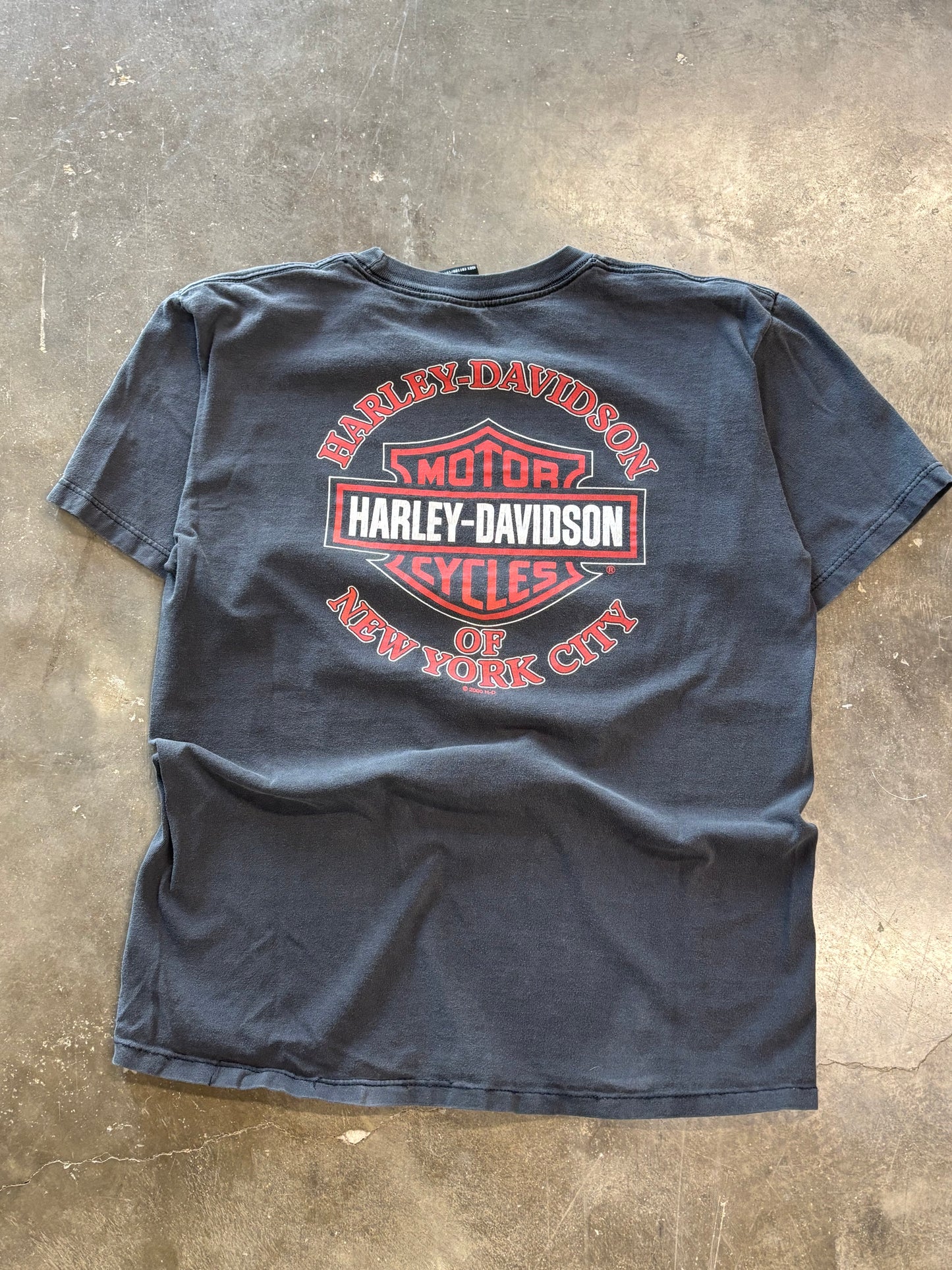Vintage Harley Davidson Twin Towers NYC shirt size large