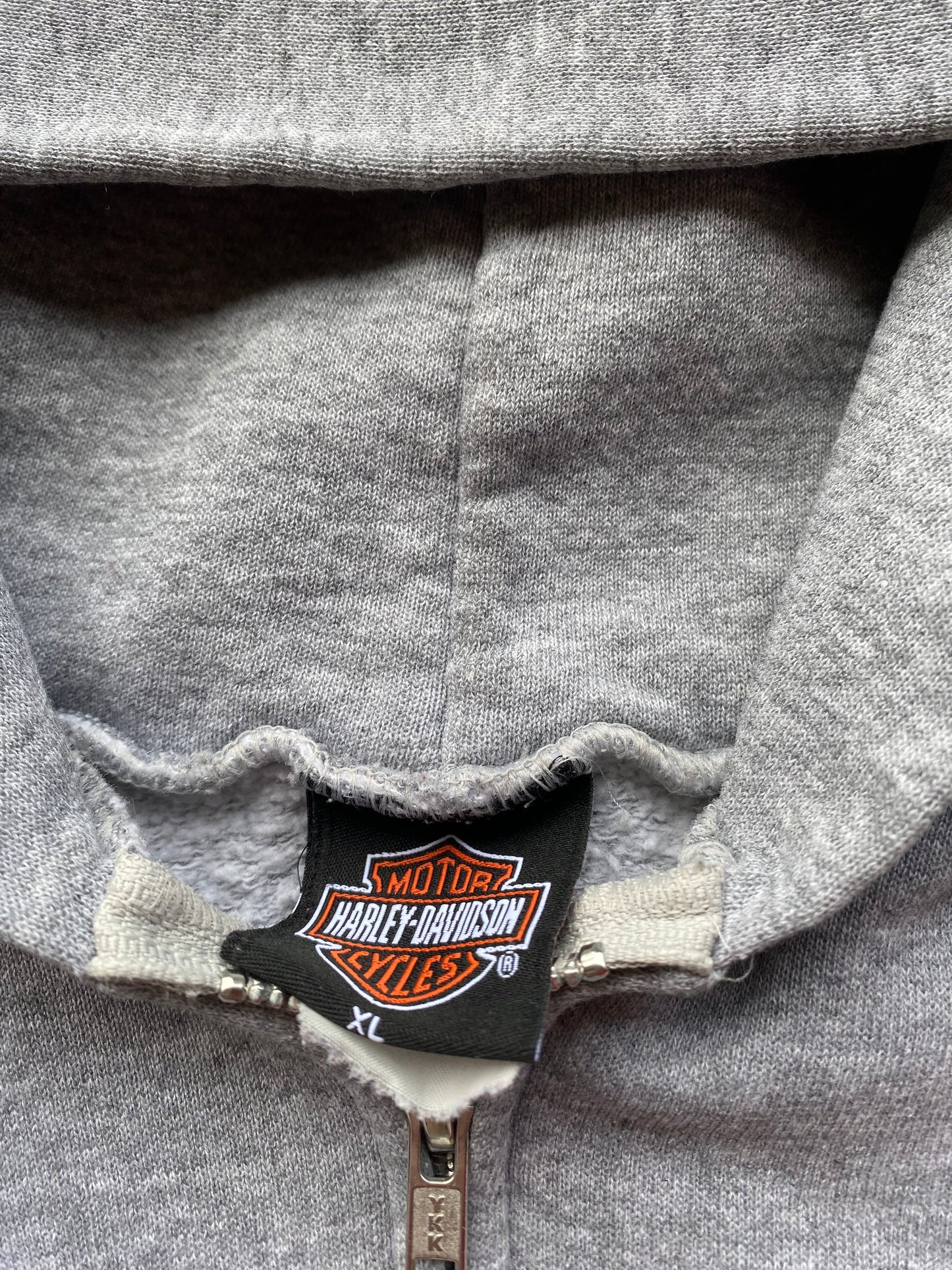 Vintage Harley Davidson Grey Zip up size extra large