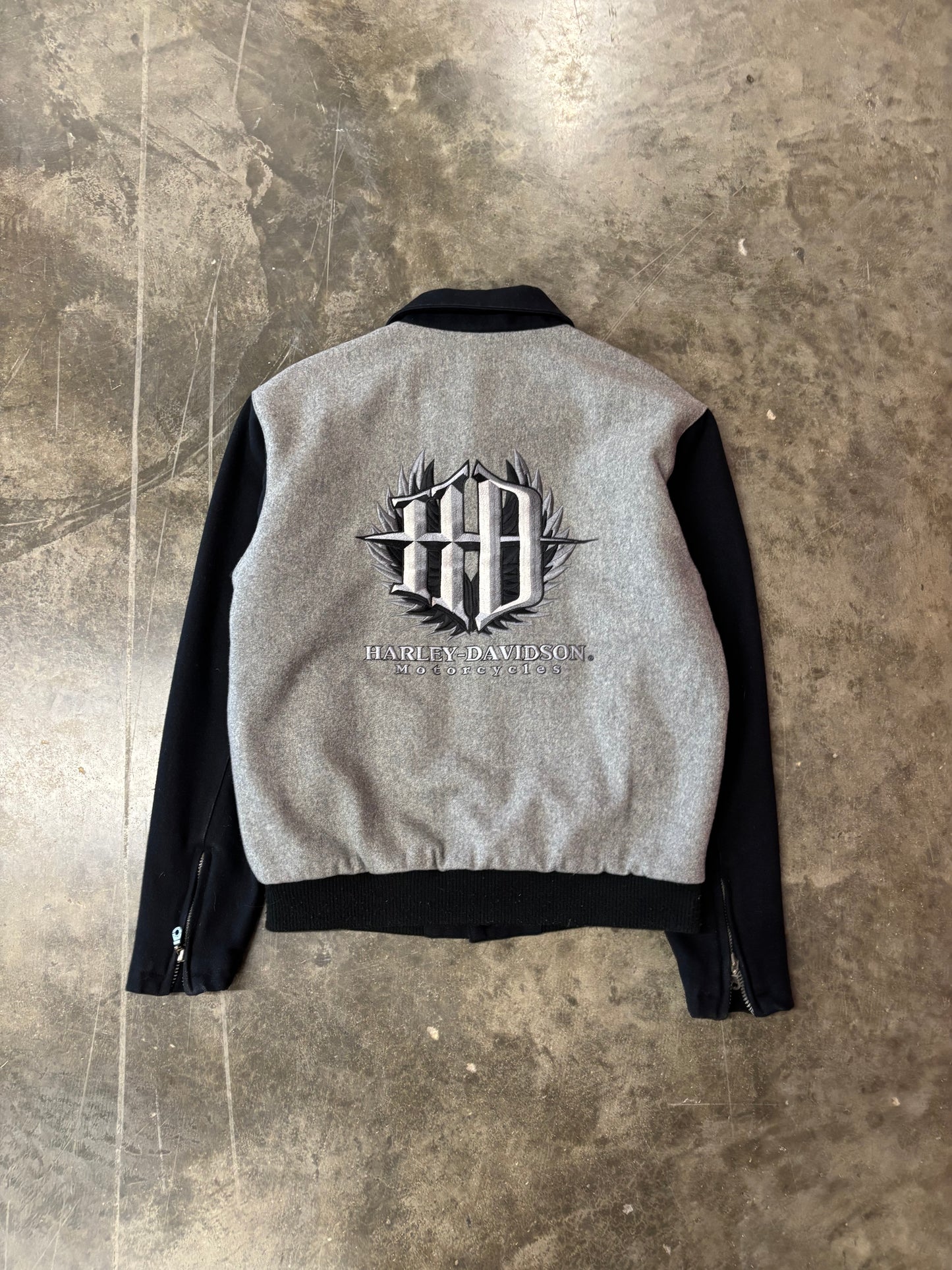 Vintage Harley Davidson wool jacket size large
