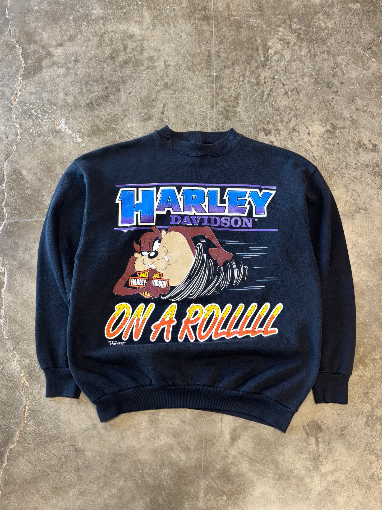 Vintage Harley Davidson Taz sweatshirt size large