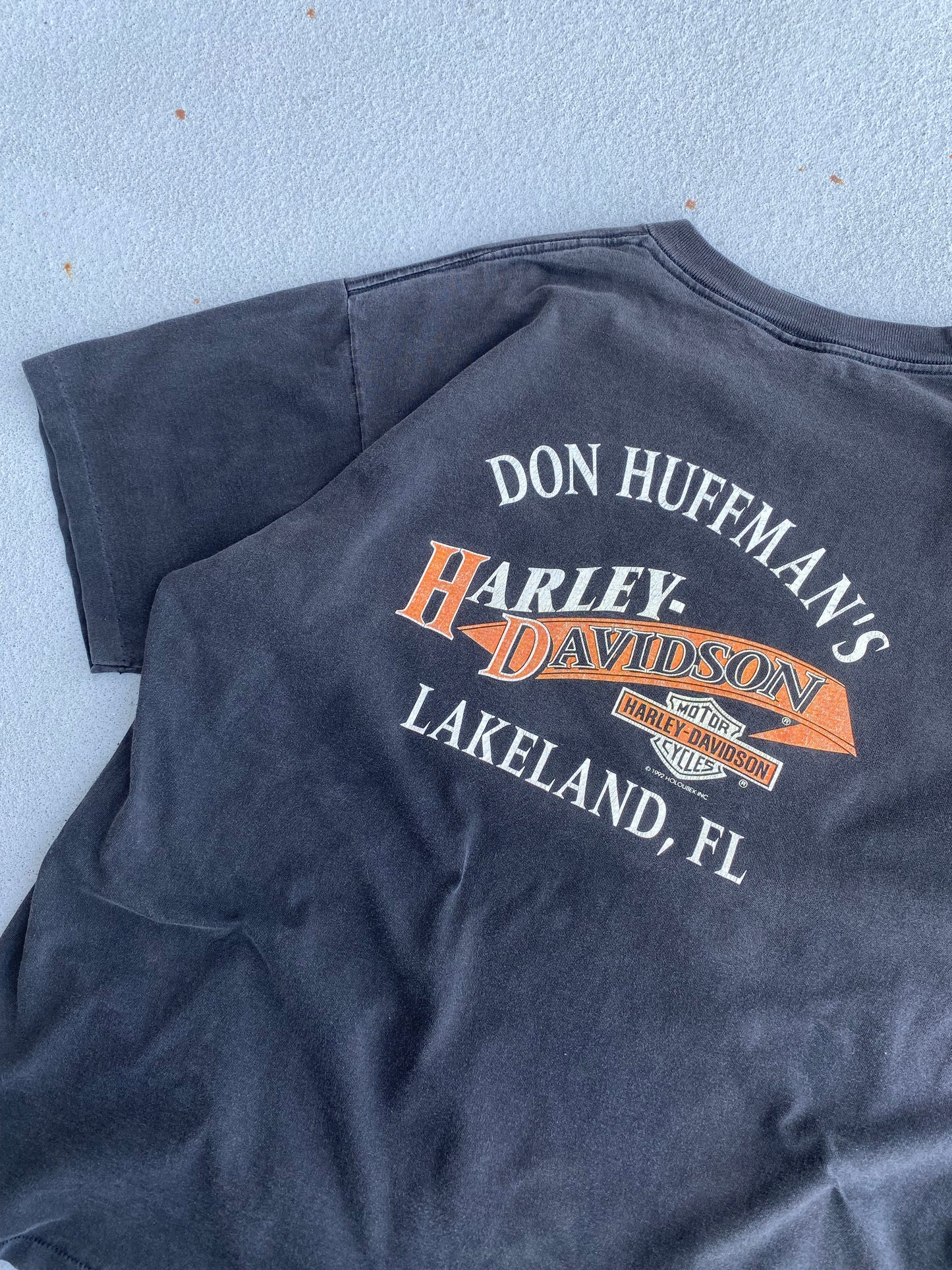 Vintage Harley Rising Flame Big shield shirt size XL